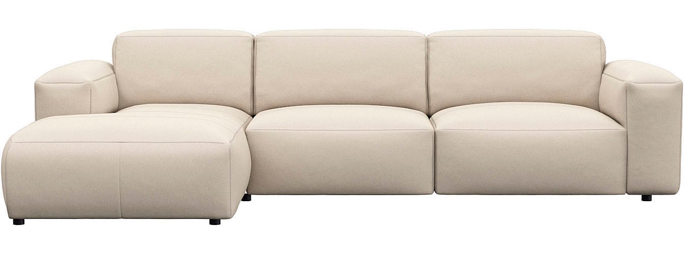 FLEXLUX Ecksofa "Lucera bequem und komfortabel durch hochwertigen Sitzaufba günstig online kaufen