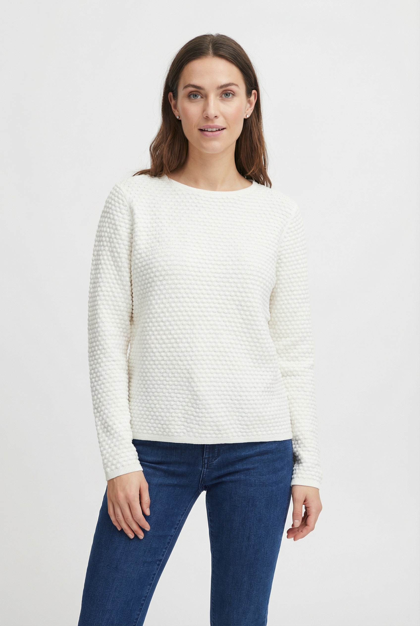 FREEQUENT Strickpullover "FQDODO-PU-DOTTIE" mit Strick-Knoten-Details günstig online kaufen