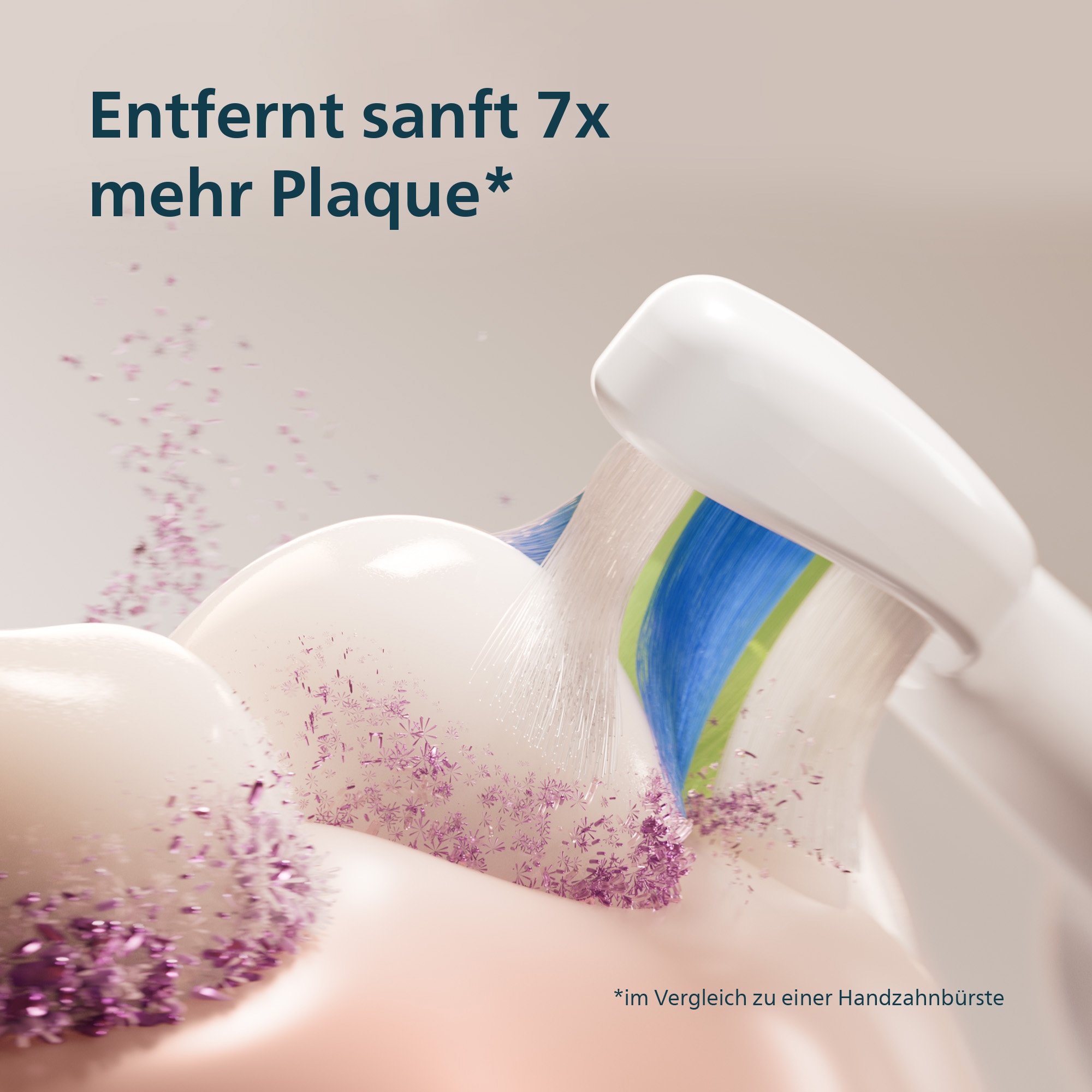 Philips Sonicare Elektrische Zahnbürste »Series 5300 HX7108/01« 1 Stk. Aufsteckbürsten mit Andruckkontrolle, 2 Intensitätsstufen, inkl. Ladegerät