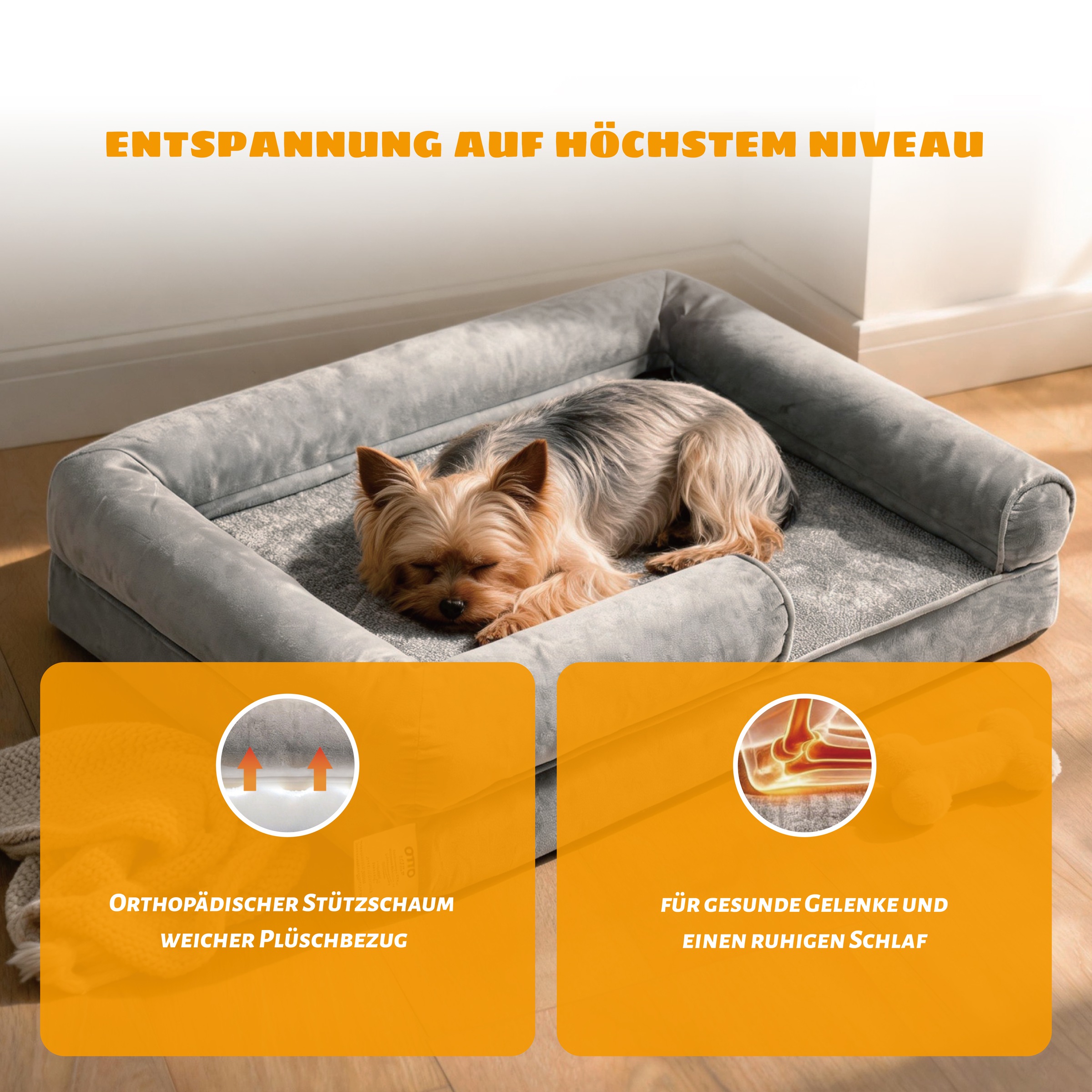 OTTO home Hundebett »Dreamy« Orthopädischer Komfort für erholsamen Schlaf