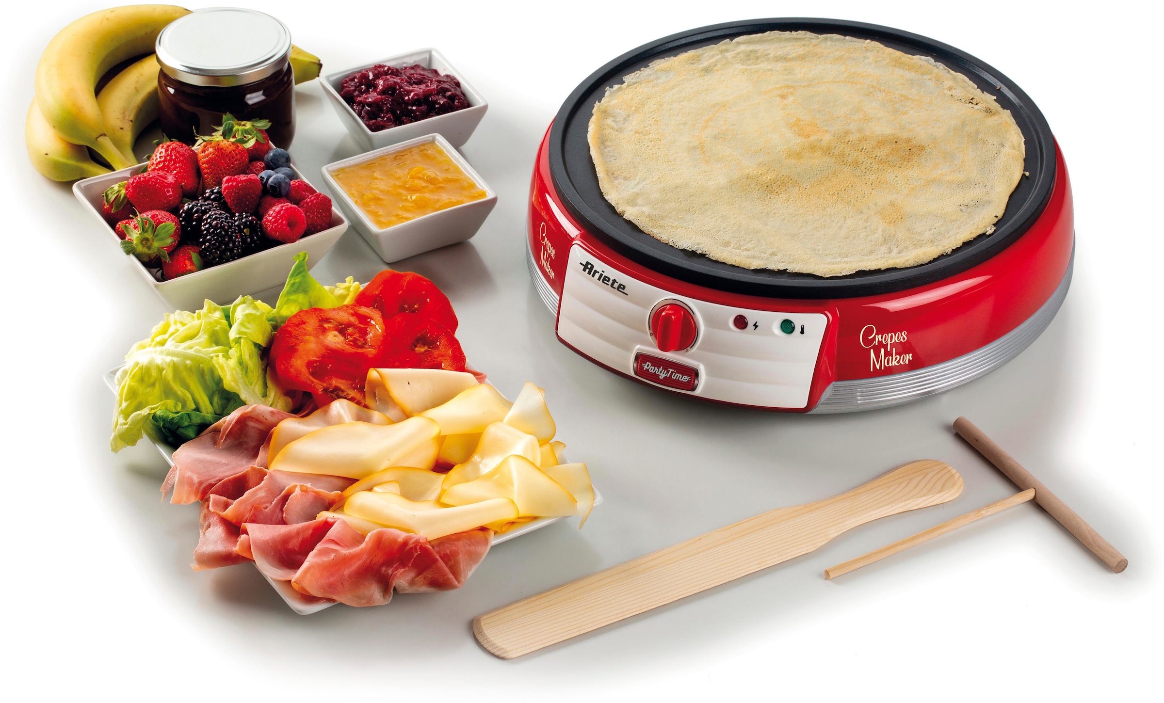 Crêpesmaker »Party Time rot 202R«, 1000 W, Ø 30 cm