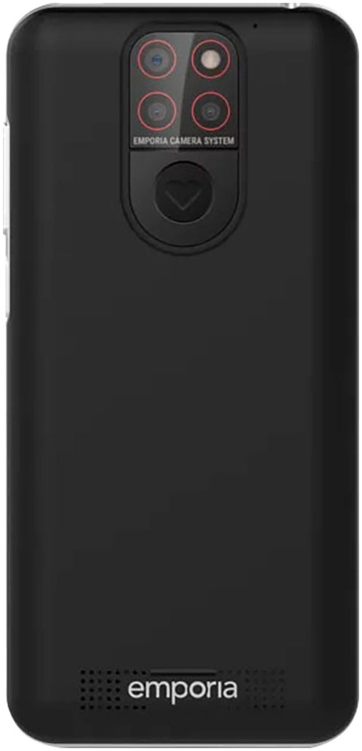 Emporia Smartphone »SMART.5 mini«, Schwarz, 12,6 cm/4,95 Zoll, 64 GB Speicherplatz, 13 MP Kamera