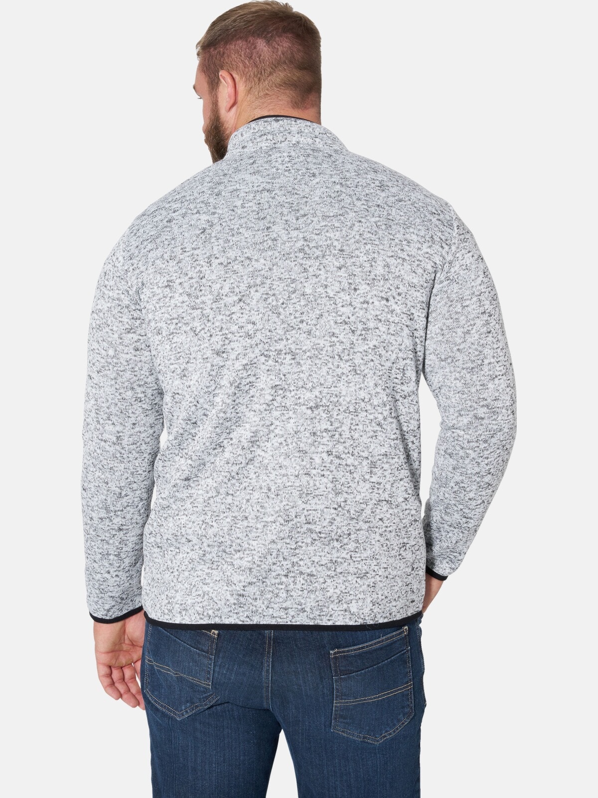 Jan Vanderstorm Sweatjacke »Strickfleecejacke JAAFET«