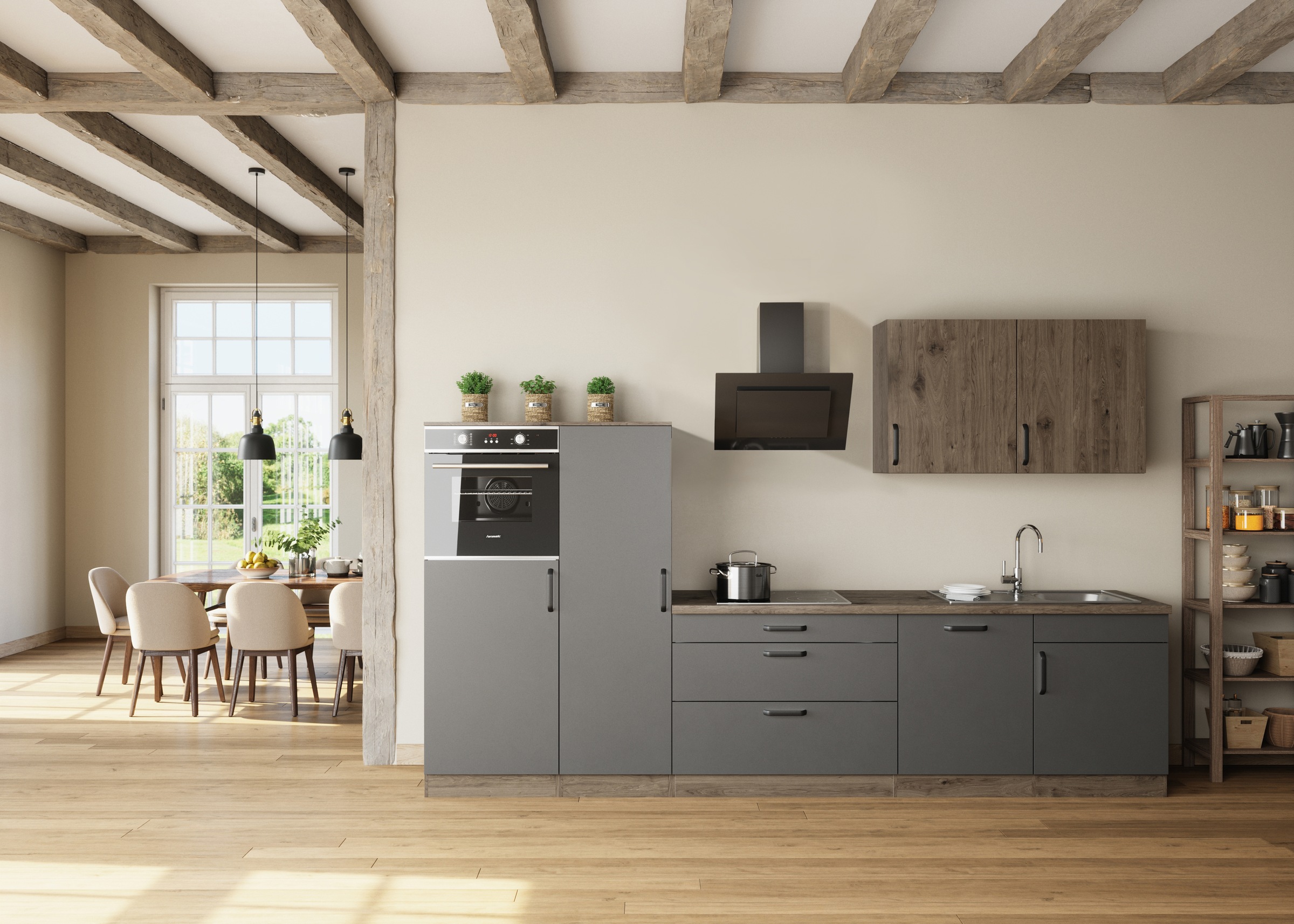 wiho Küchen Küchenzeile "Elba, TOPSELLER" wahlweise mit Hanseatic E-Geräten günstig online kaufen