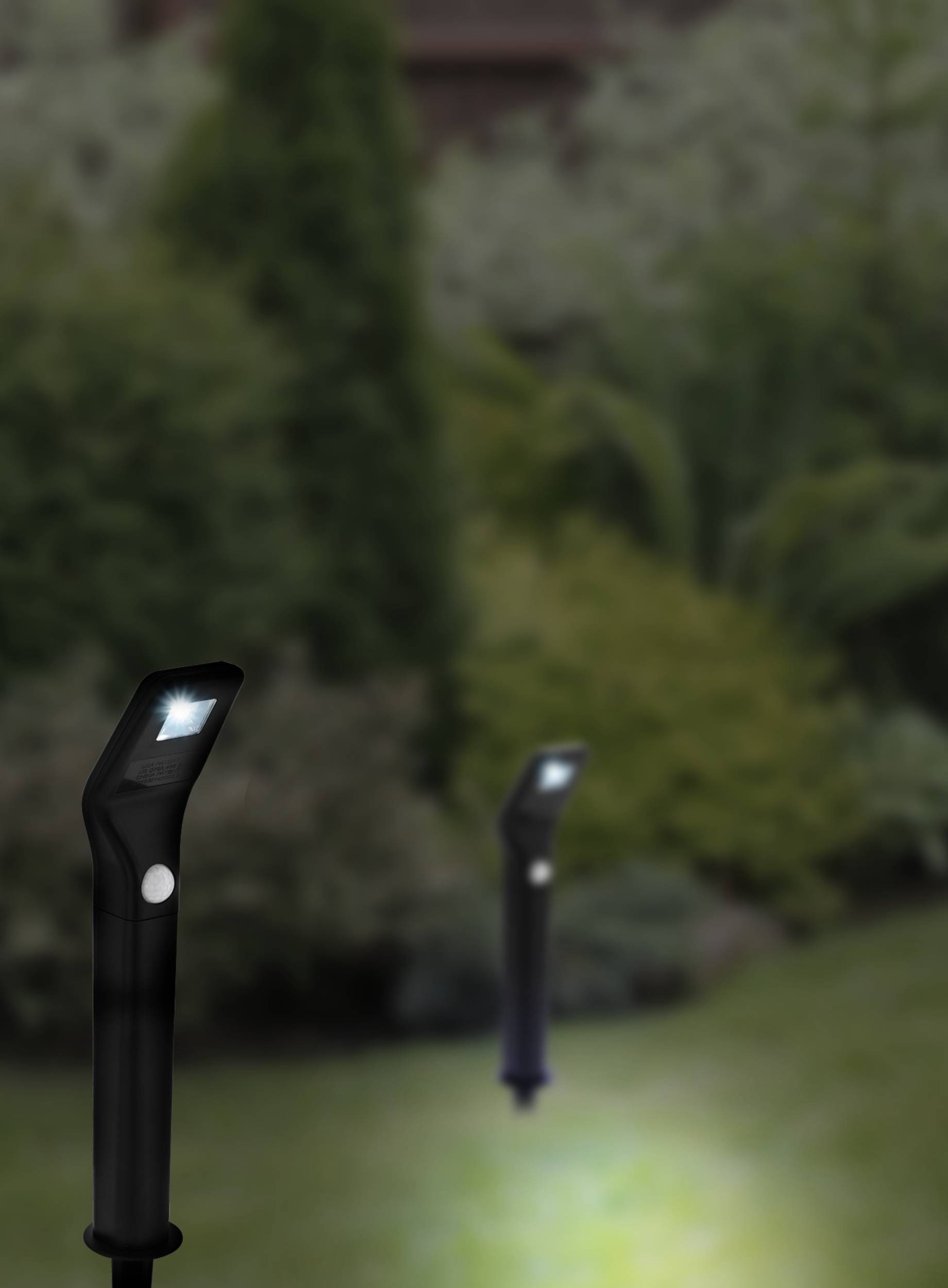 EGLO LED Solarleuchte »Z_Solar Solarleuchte, Außenleuchte, Außenbeleuchtung. Erdspiess, Lampe« LED-Modul 1 Stk. Kaltweiß Solarlampe mit Sensor, in schwarz, Außenlampe, Lampe