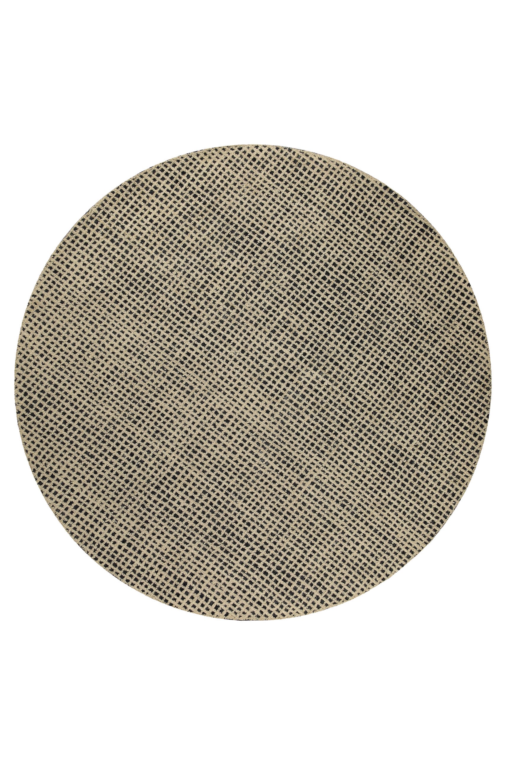Wecon home Teppich »Hamptons TWENTYNINE«, rund, 10 mm Höhe, Kurzflor, Wohnzimmer, Schlafzimmer, elegant, robust, Karo-Muster