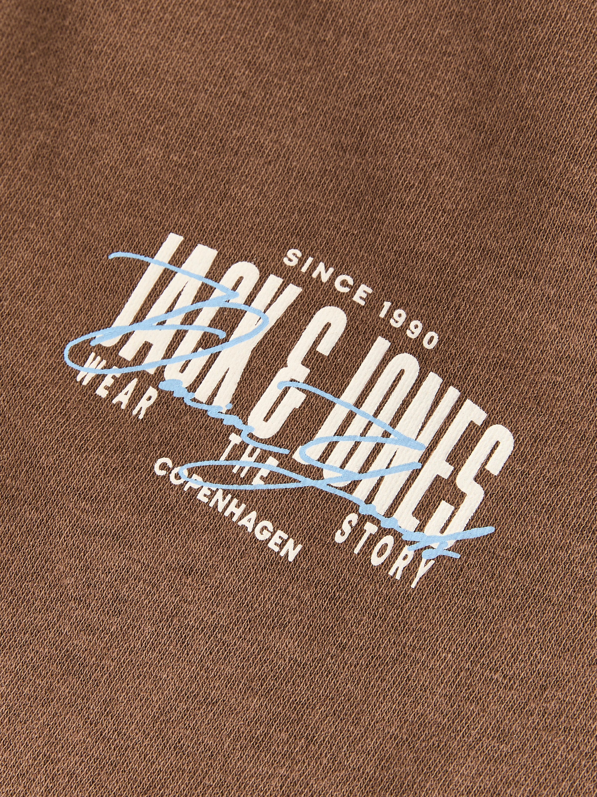 Jack & Jones Kapuzensweatjacke "JJAERO SWEAT ZIP HOOD" Materialmix, regular fit