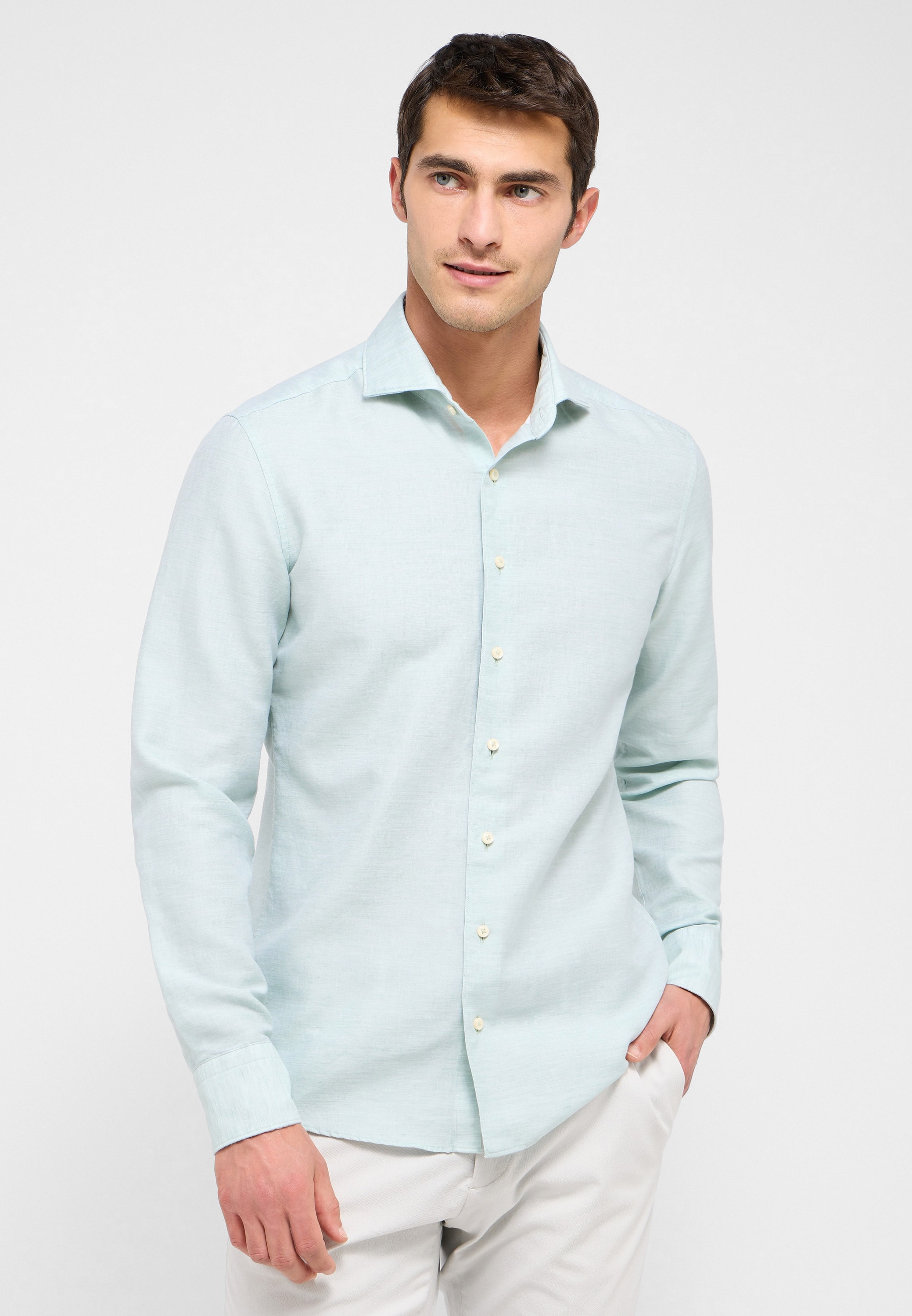 Eterna Langarmhemd "SLIM FIT", EASY IRON (bügelleicht) günstig online kaufen