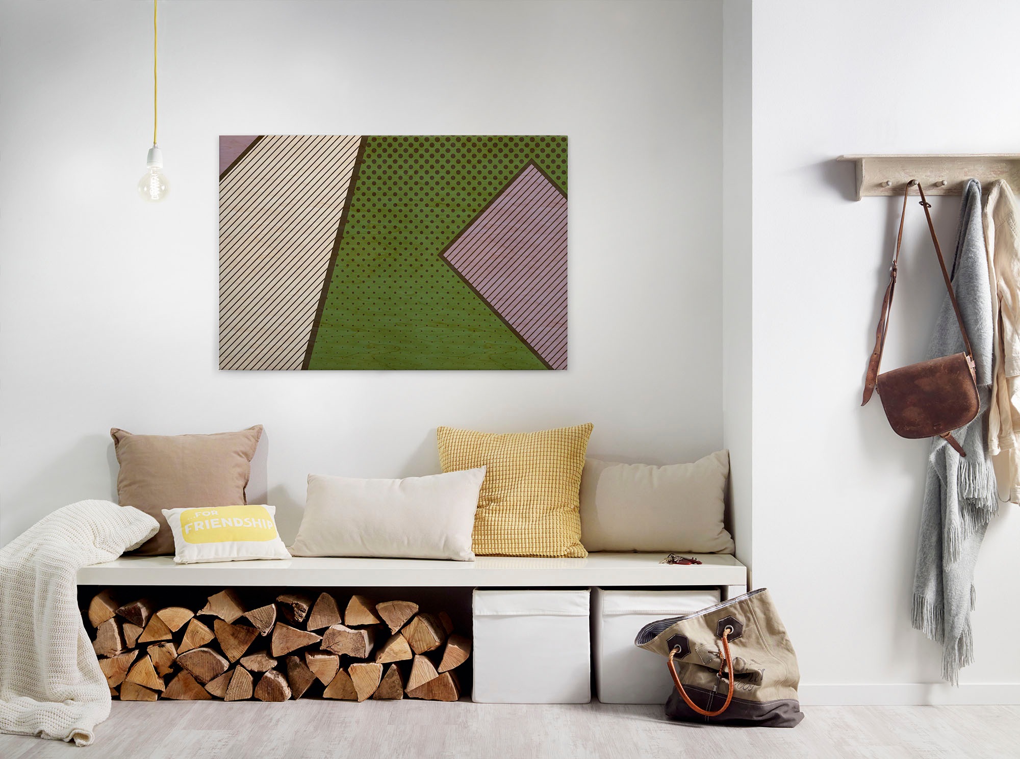 A.S. Création Leinwandbild "pattern play 3" Kunst Modern 1 Stk. tlg. Keilrahmen Bild Grafisch Geometrisch Leinwand-Bild Wohnzimmer modern