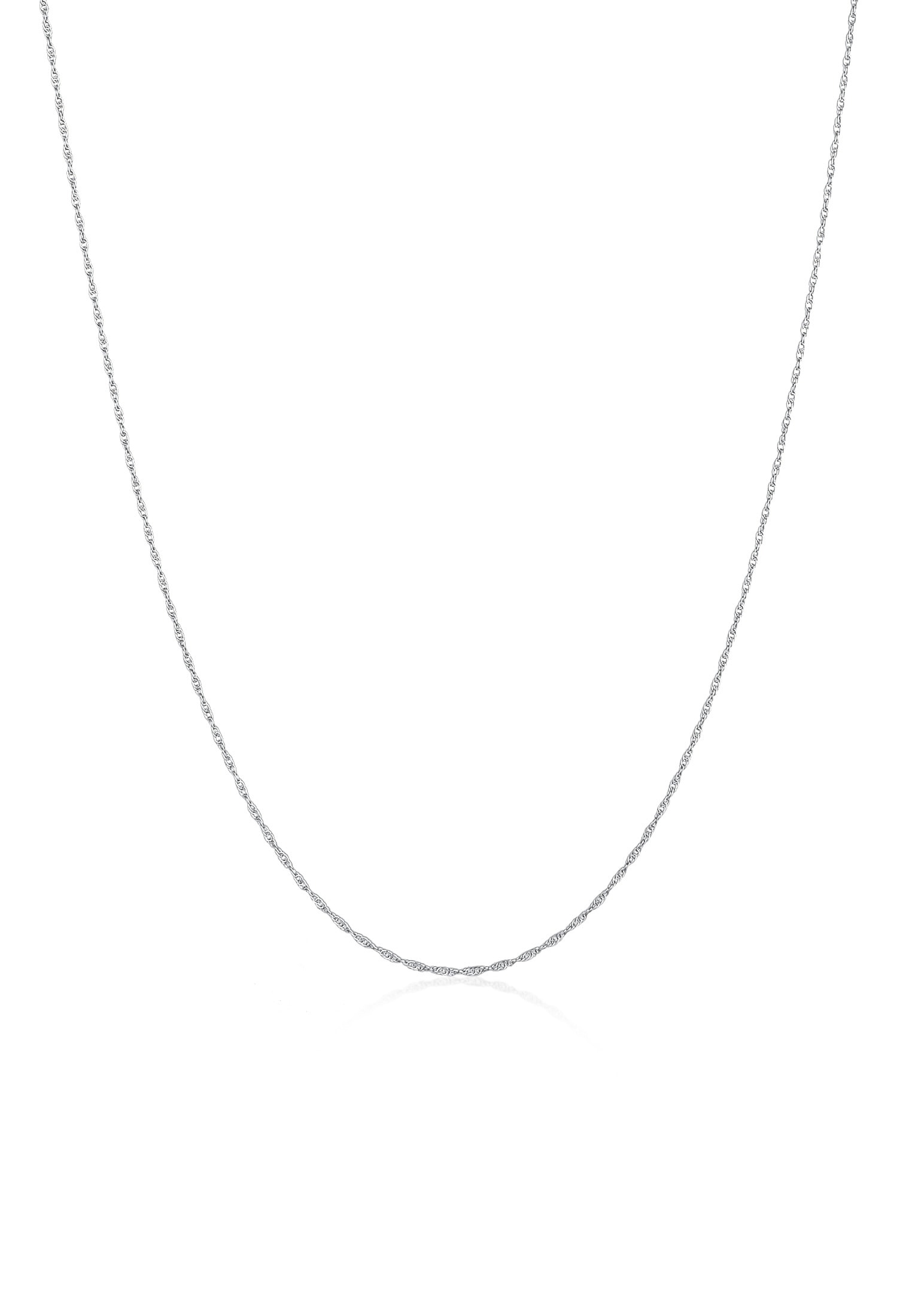 Kuzzoi Silberkette »Halskette Basic Gedrehte Gliederkette 925 Silber«