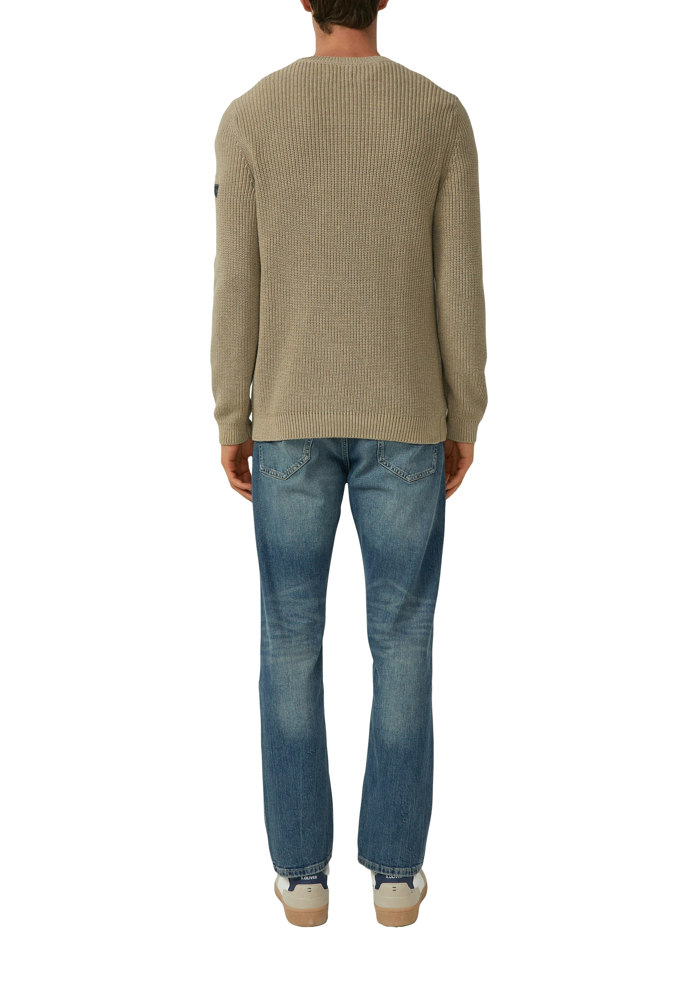 s.Oliver Strickpullover mit Rippbündchen