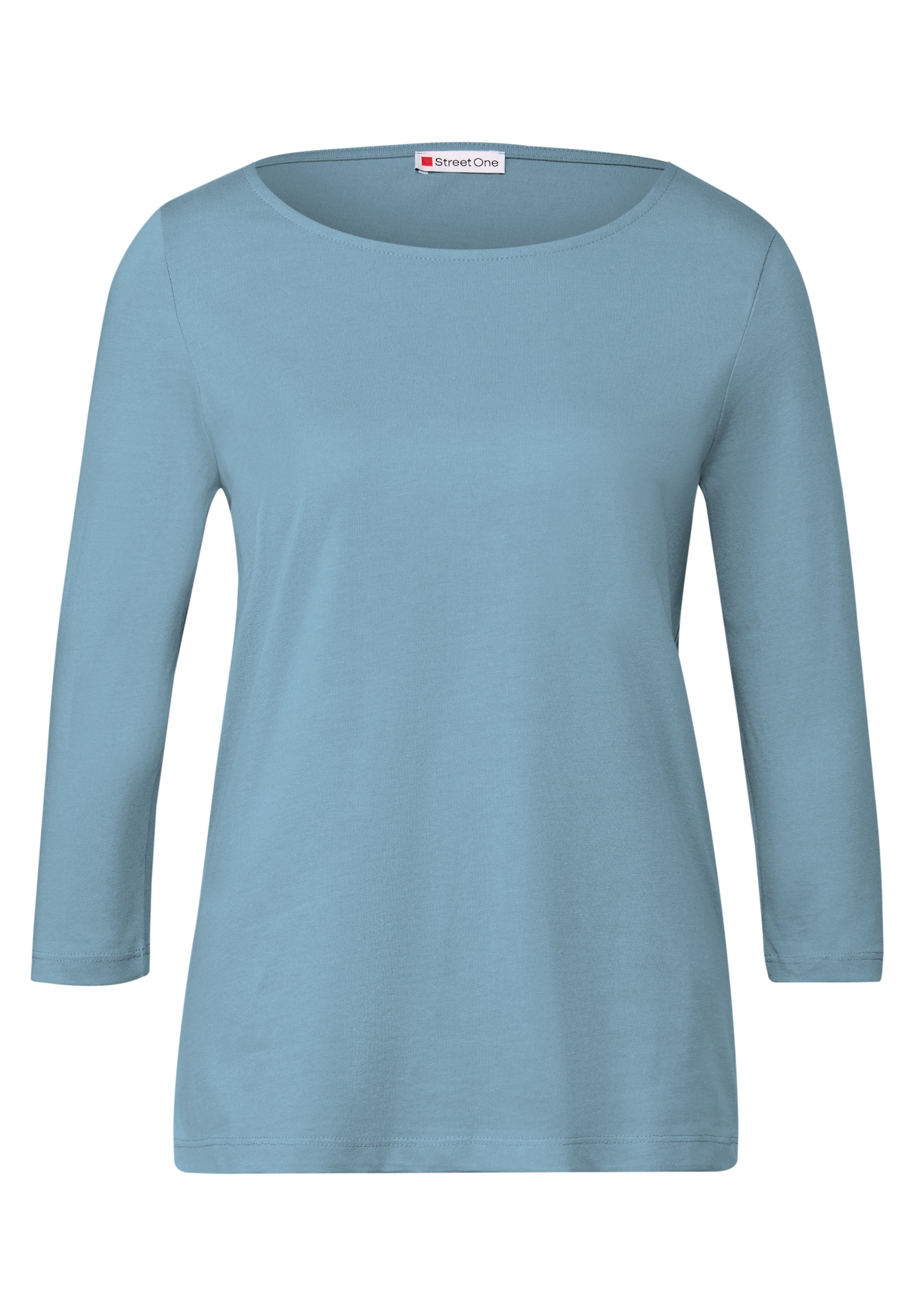 STREET ONE Langarmshirt, aus Baumwolle mit Stretchante