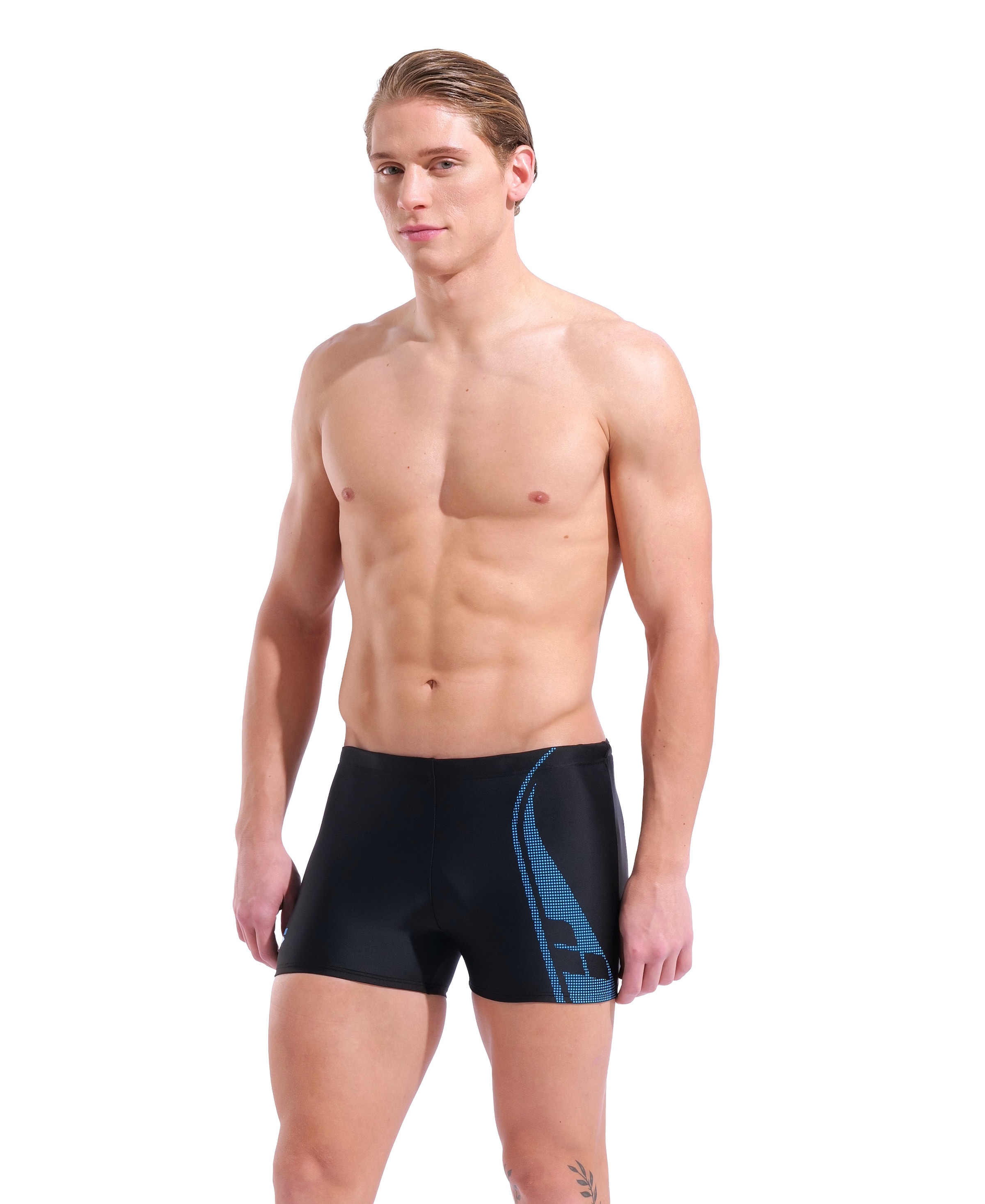 Arena Badeshorts "M ARENA GRAPHIC SWIM SHORT" mit sportlichem Stil, aus MaxFit Eco Material