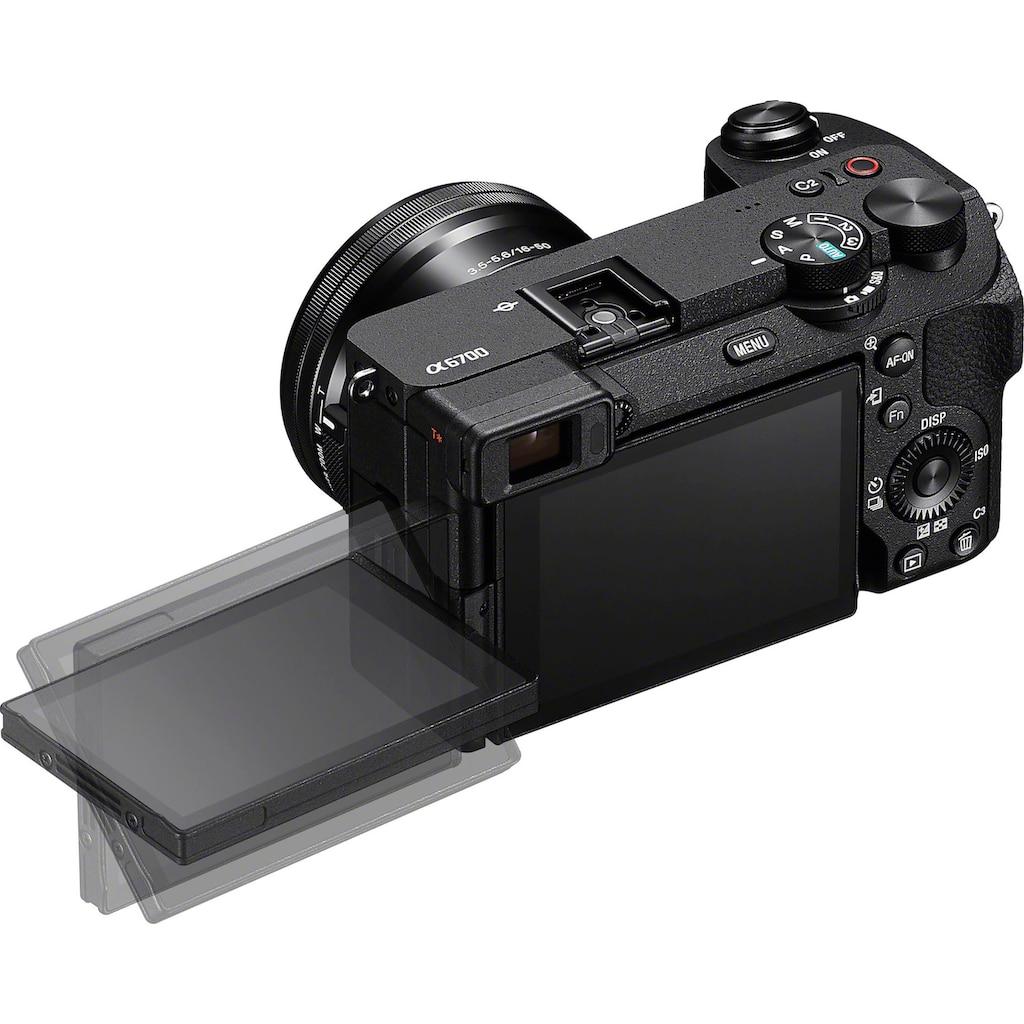 Sony Systemkamera »Alpha ILCE-6700 + 16–50-mm-Objektiv«, 16-50mm SEL-P1650, 26 MP, Bluetooth-WLAN