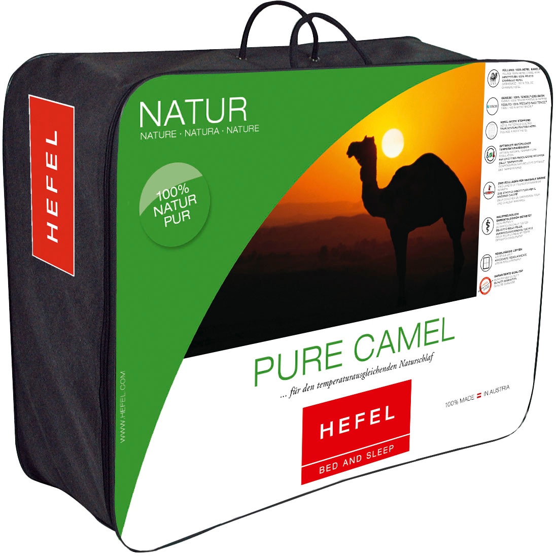 Hefel Naturhaarbettdecke »Pure Camel«, warm, (1 St.)