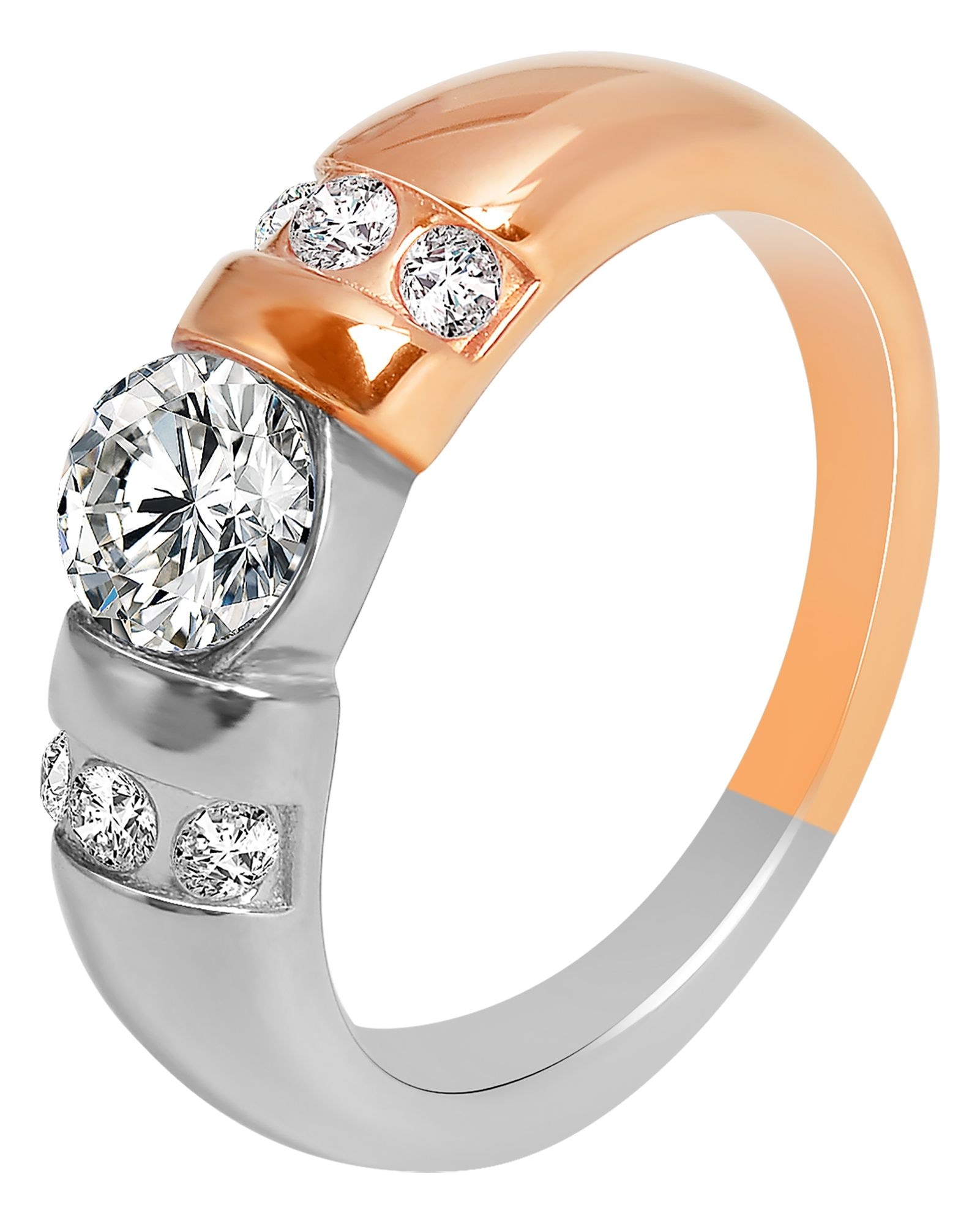 Adelia´s Fingerring »Damen Ring aus Edelstahl mit Strass Steinchen«