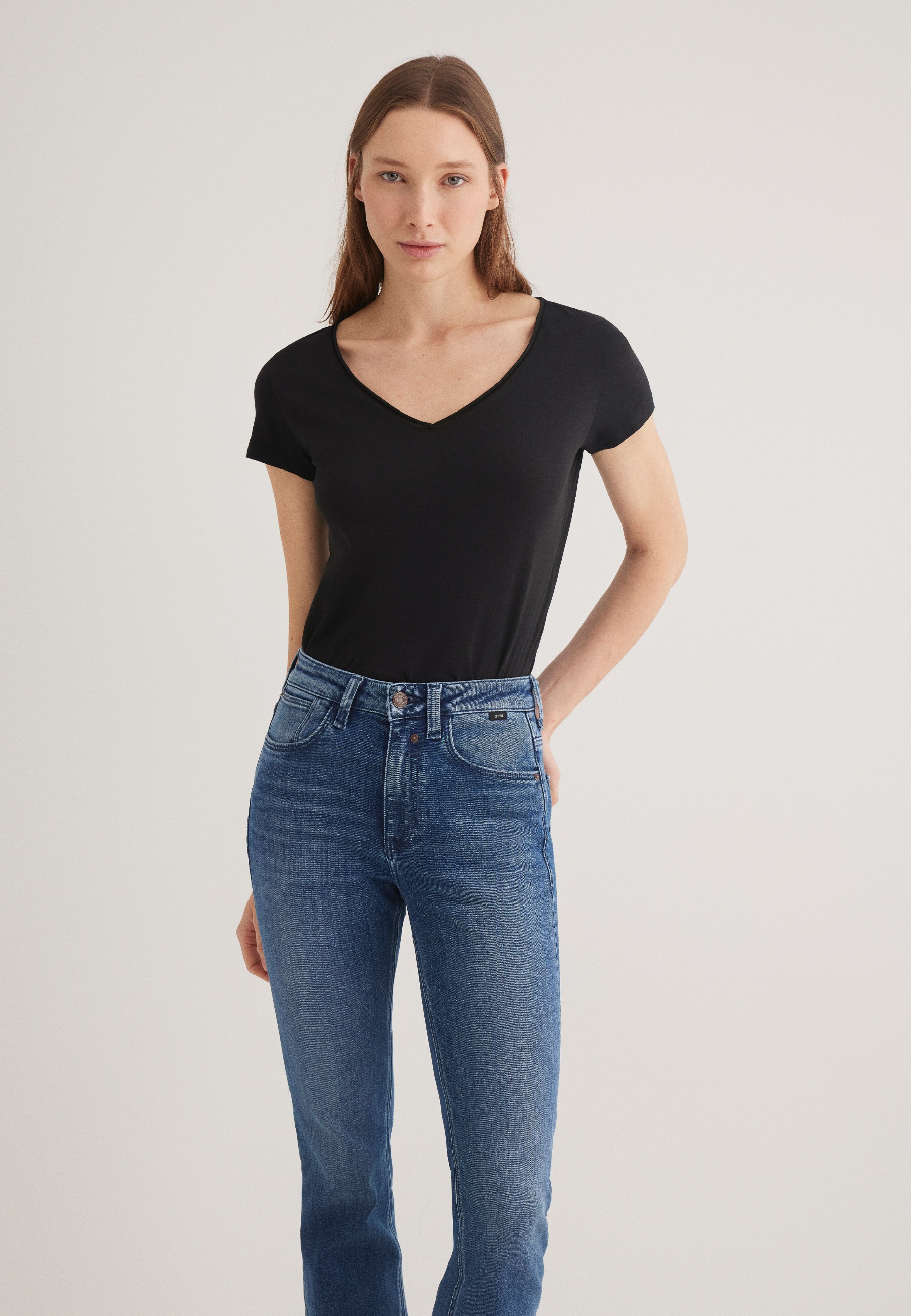 Mavi V-Shirt »BASIC V-NECK TEE«, T-Shirt Basic