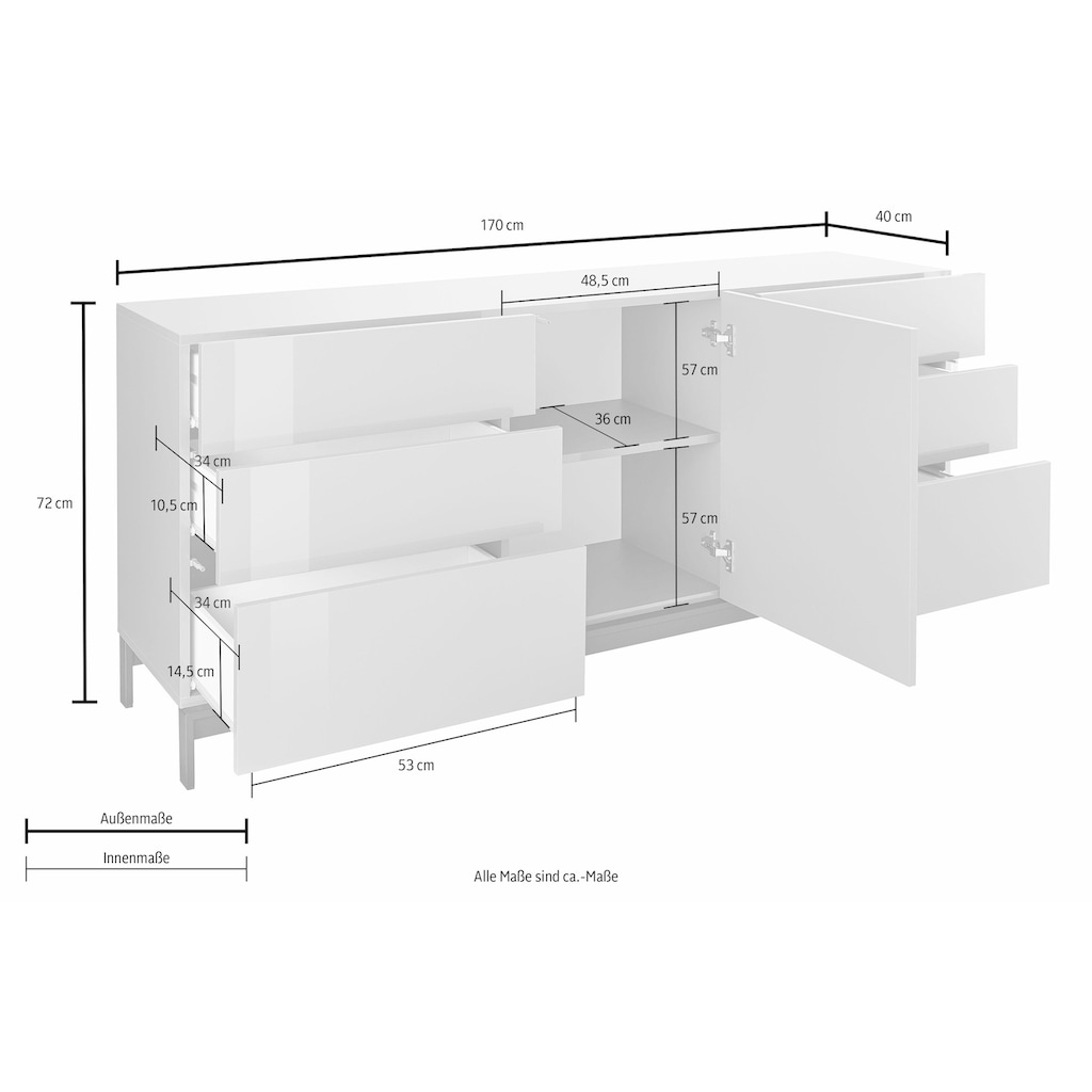 Tecnos Sideboard »Metis«