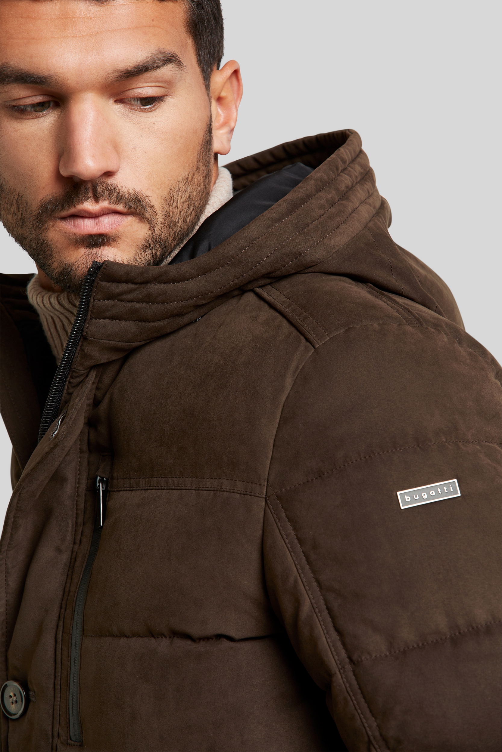 bugatti Parka, mit Kapuze, mit Kapuze