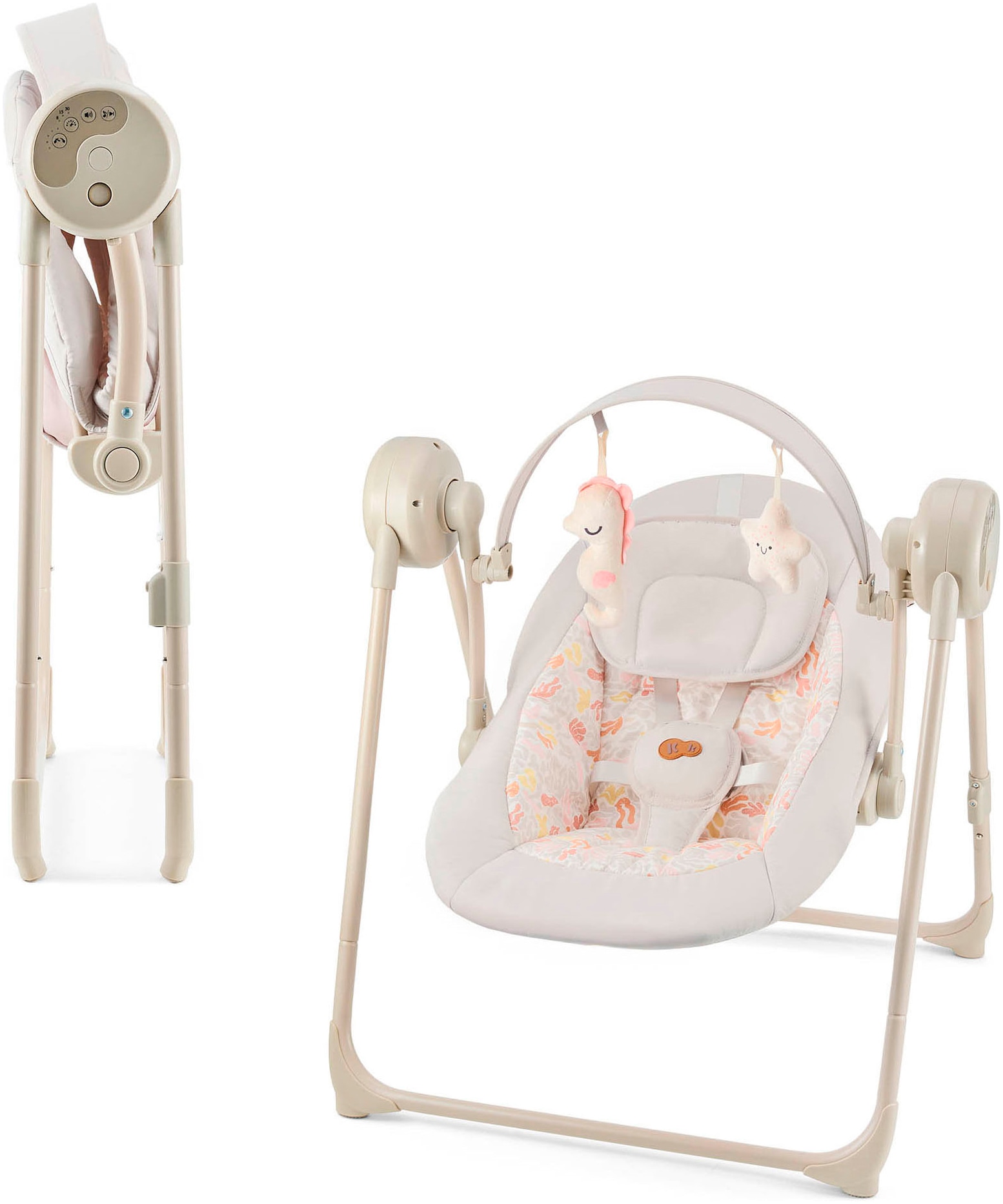 KINDERKRAFT Baby Babywippe "Swingee"beige, Babywippen, mit Soundeffekt
