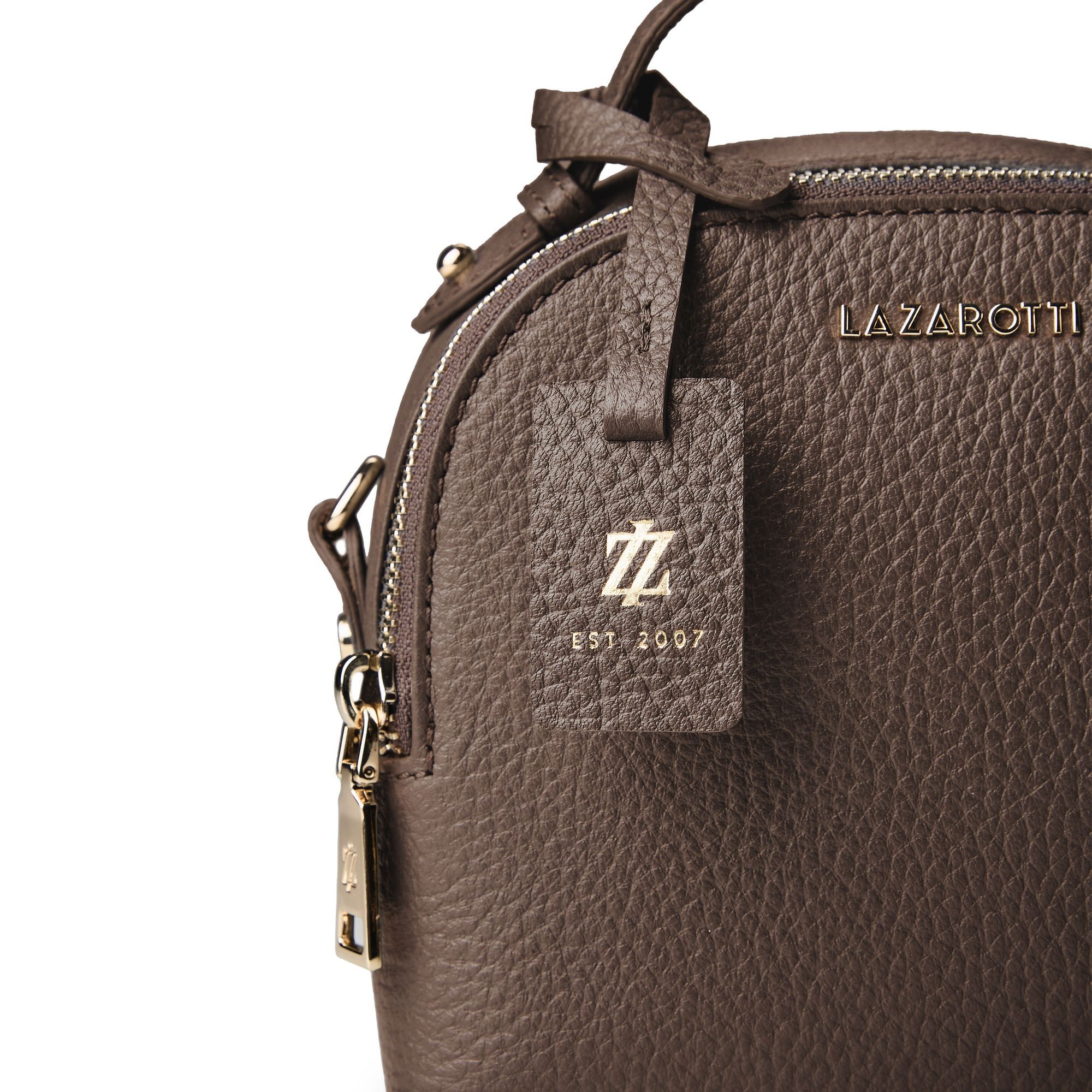 Lazarotti Henkeltasche »Bologna Leather Crossbody Handtasche Leder 17 cm«