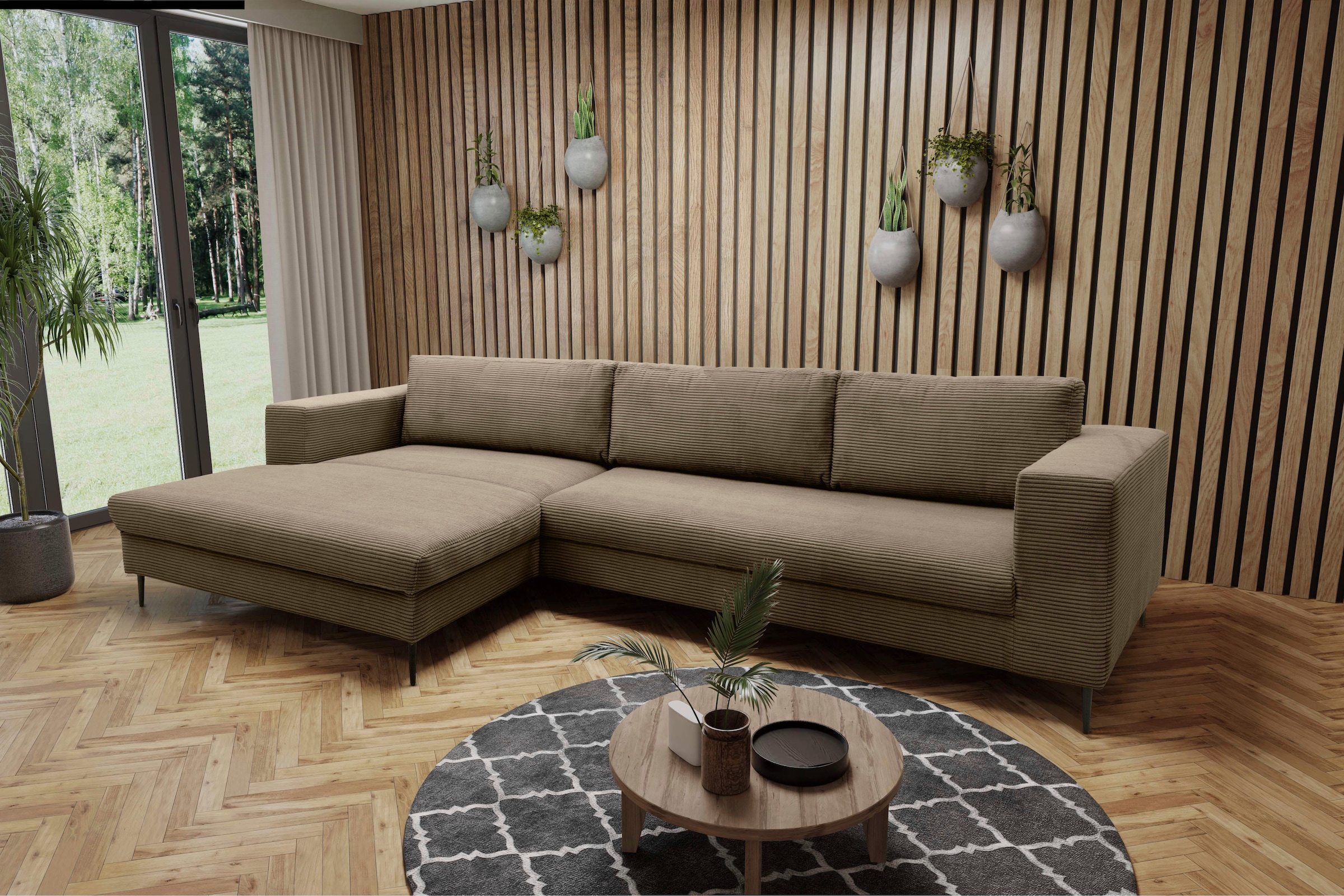 DOMO collection Ecksofa "Modica, zeitlos und elegant, L-Form", moderne Opti günstig online kaufen