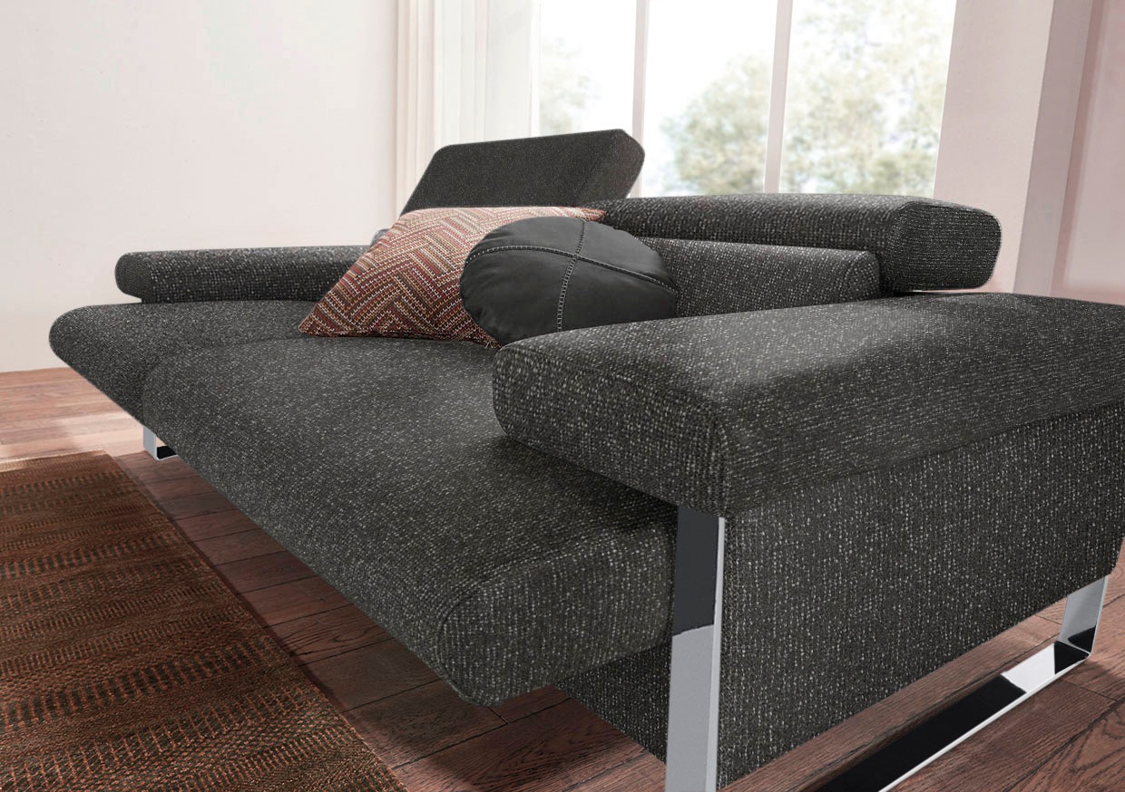 W.SCHILLIG 2-Sitzer »finn«, German Design Award 2016, Fußgestell Chrom glänzend, Breite 210 cm