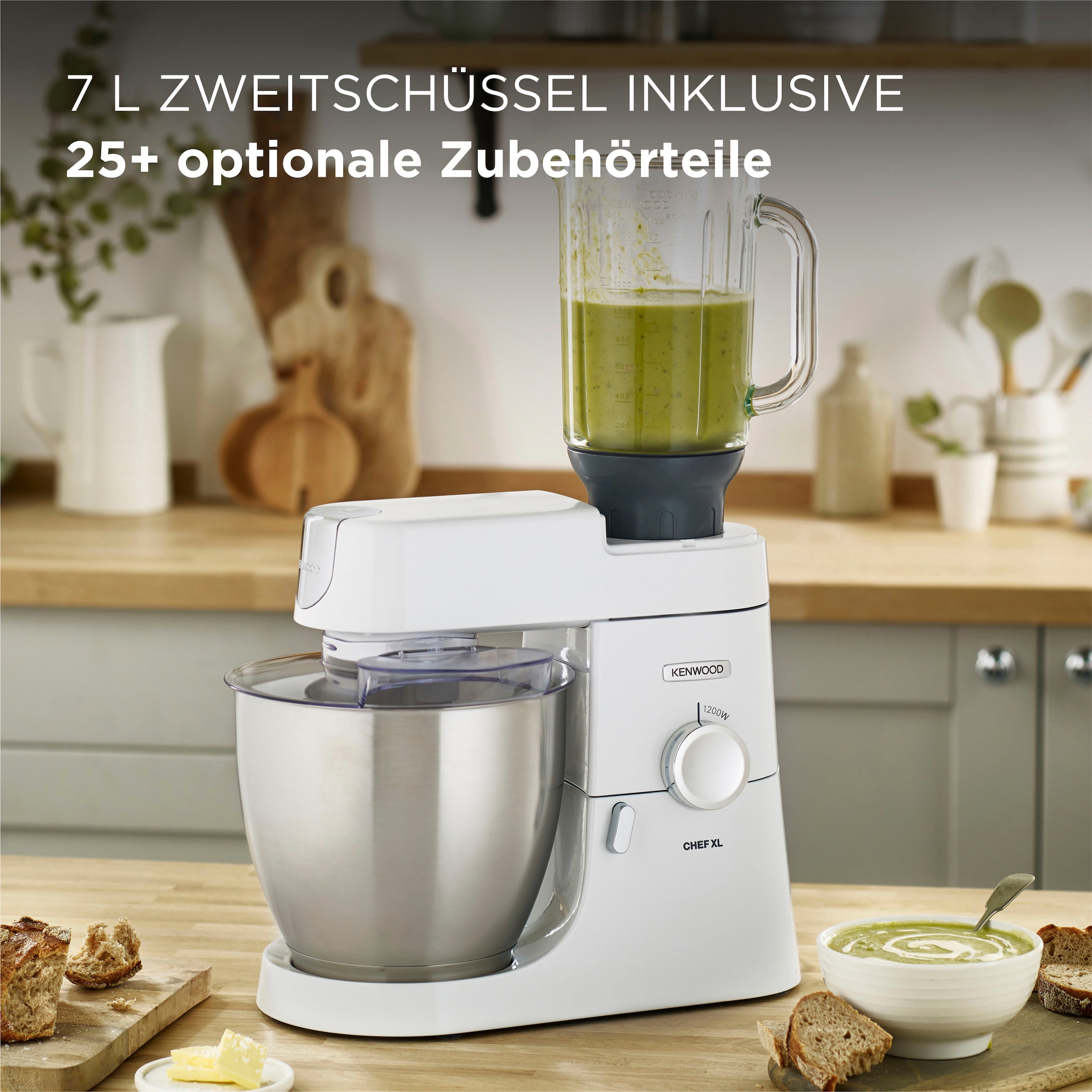 KENWOOD Küchenmaschine »Chef XL KVL4101W«, Weiß