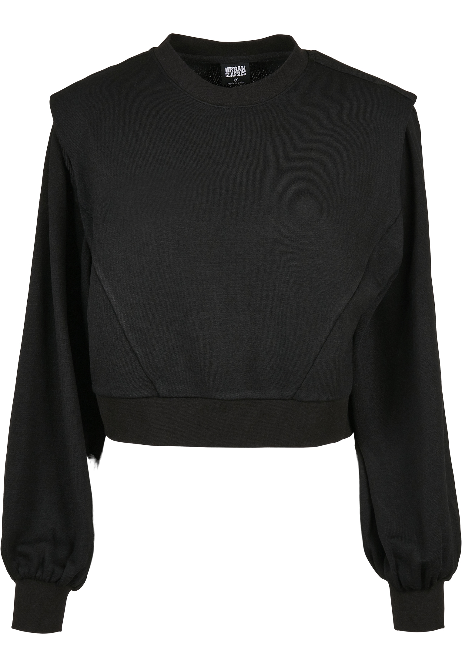 URBAN CLASSICS Sweatshirt »Urban Classics Damen Ladies Padded Shoulder Modal Terry Crewneck«