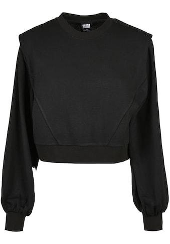 Sweatshirt »Urban Classics Damen Ladies Padded Shoulder Modal Terry Crewneck«, (1 tlg.)