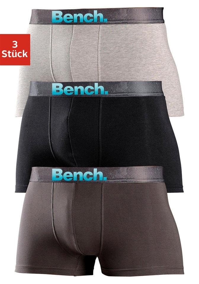 Bench. Boxer "Boxershorts für Herren", (Packung, 3 St.), Unterhosen mit Log günstig online kaufen