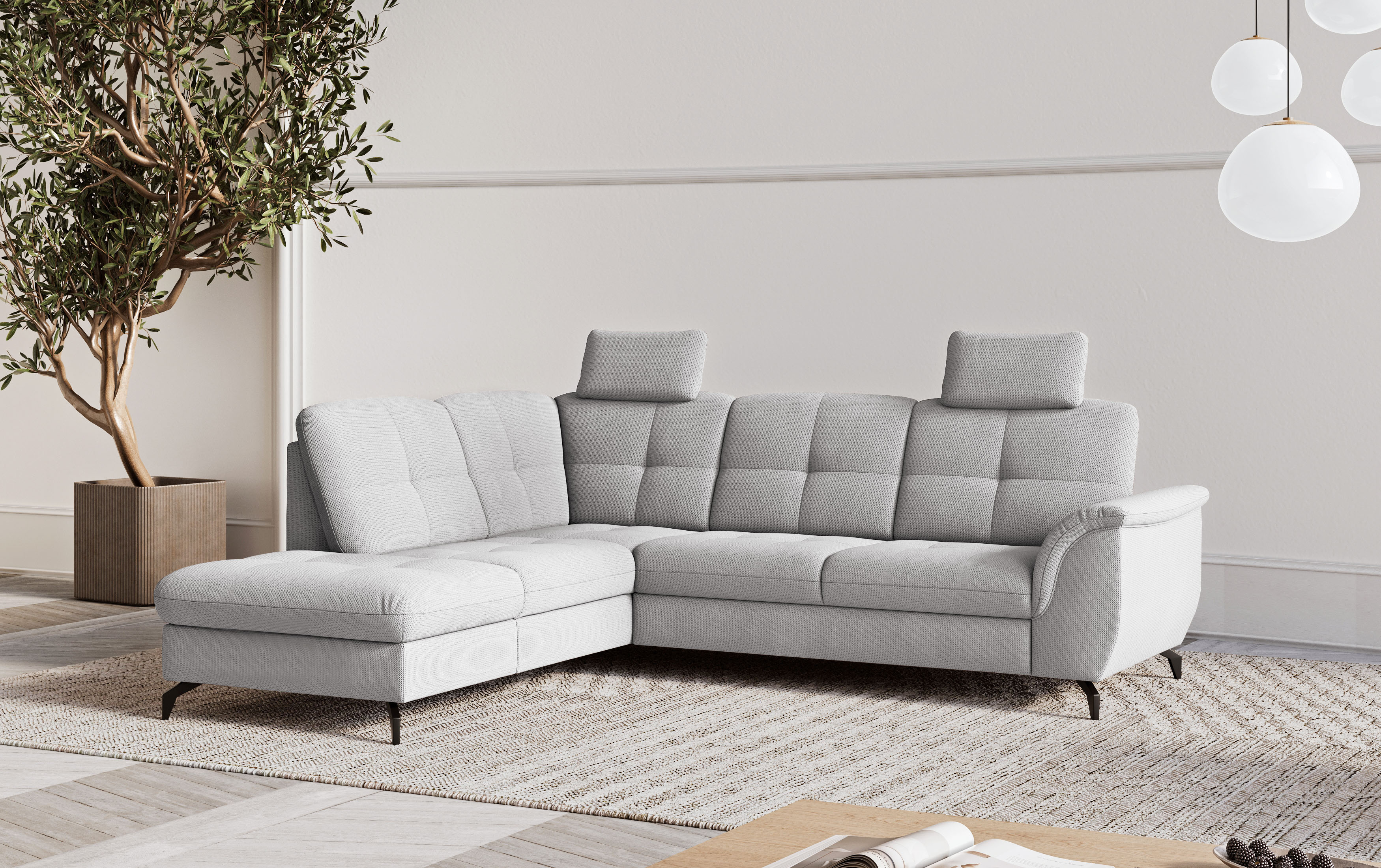 sit&more Ecksofa "Zora" wahlweise mit Schlaffunktion und Bettkasten