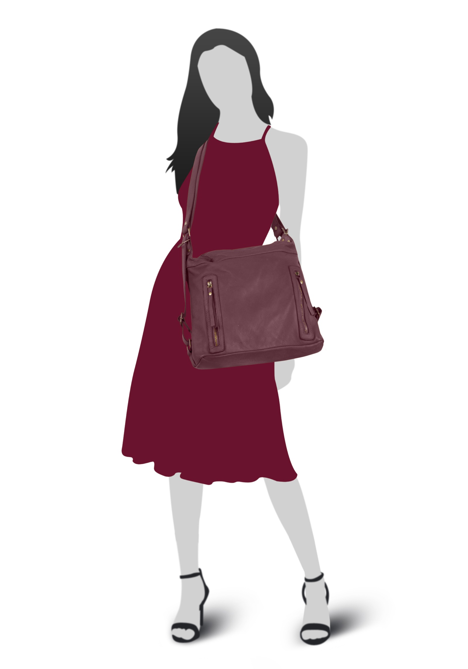 Samantha Look Shopper, echt Leder, Made in Italy