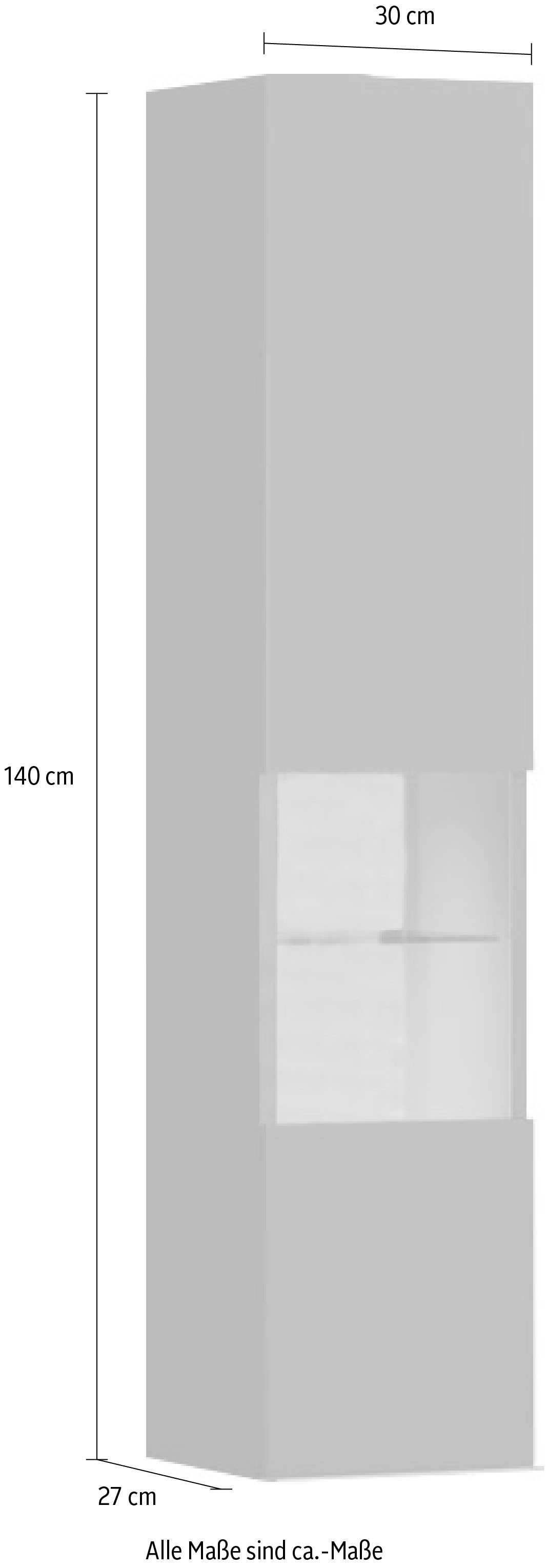 »Onyx«, lackiert, UV BAUR Places mit of Funktion Glasvitrine Soft-Close- hochwertig Style |