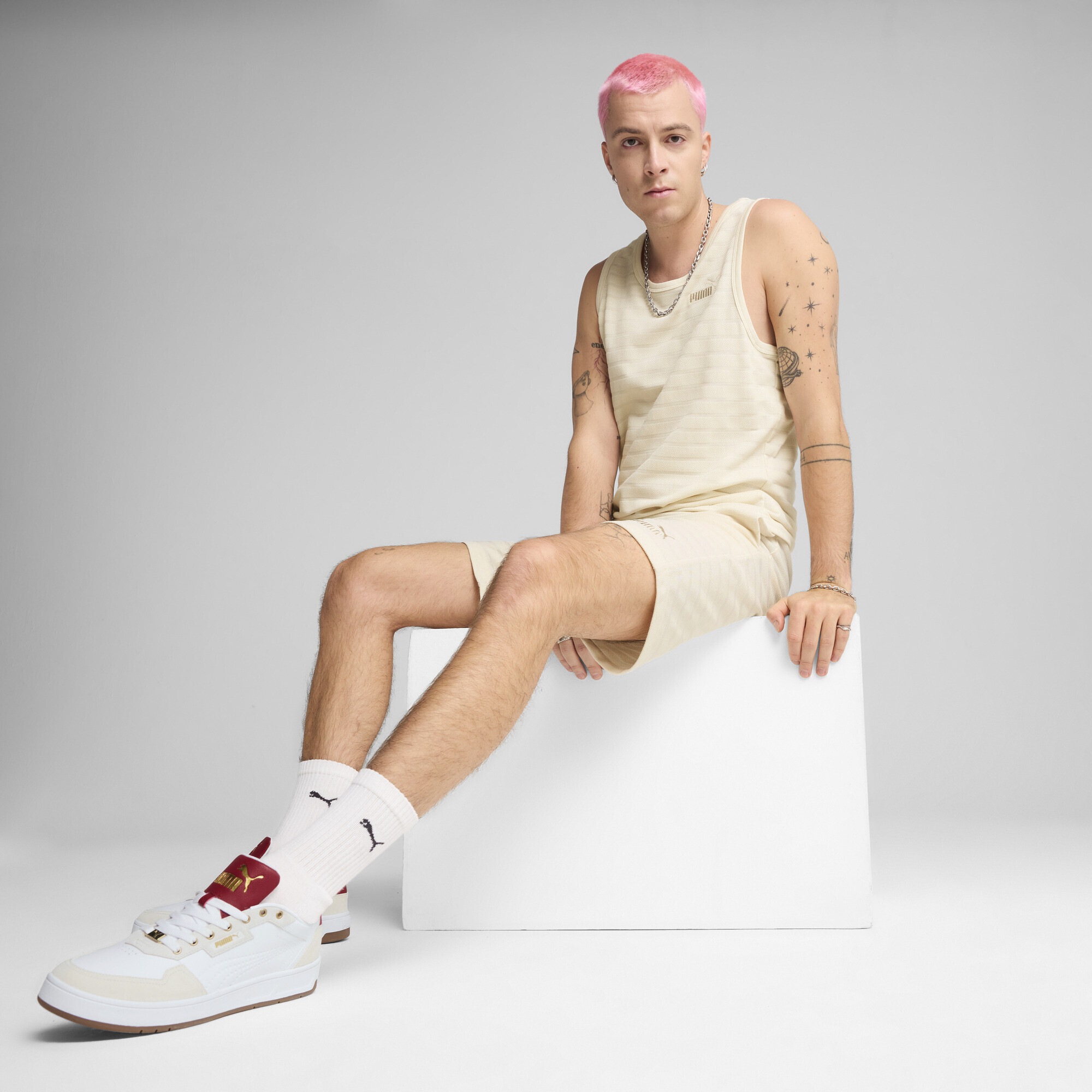 PUMA Tanktop »Essentials Elevated Strukturiertes Tanktop Herren«