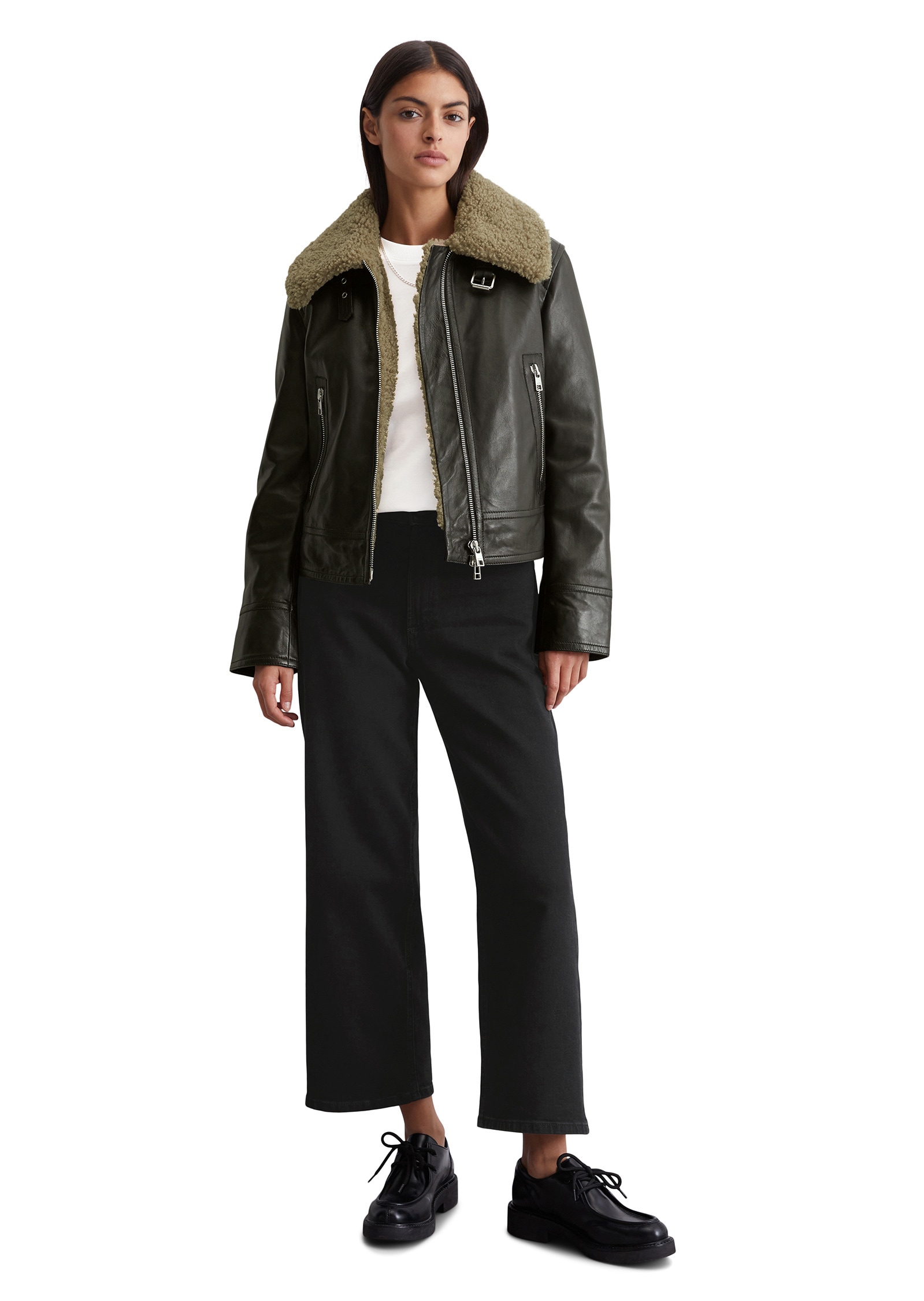 Marc O'Polo DENIM Lederjacke »aus softem Lammleder«