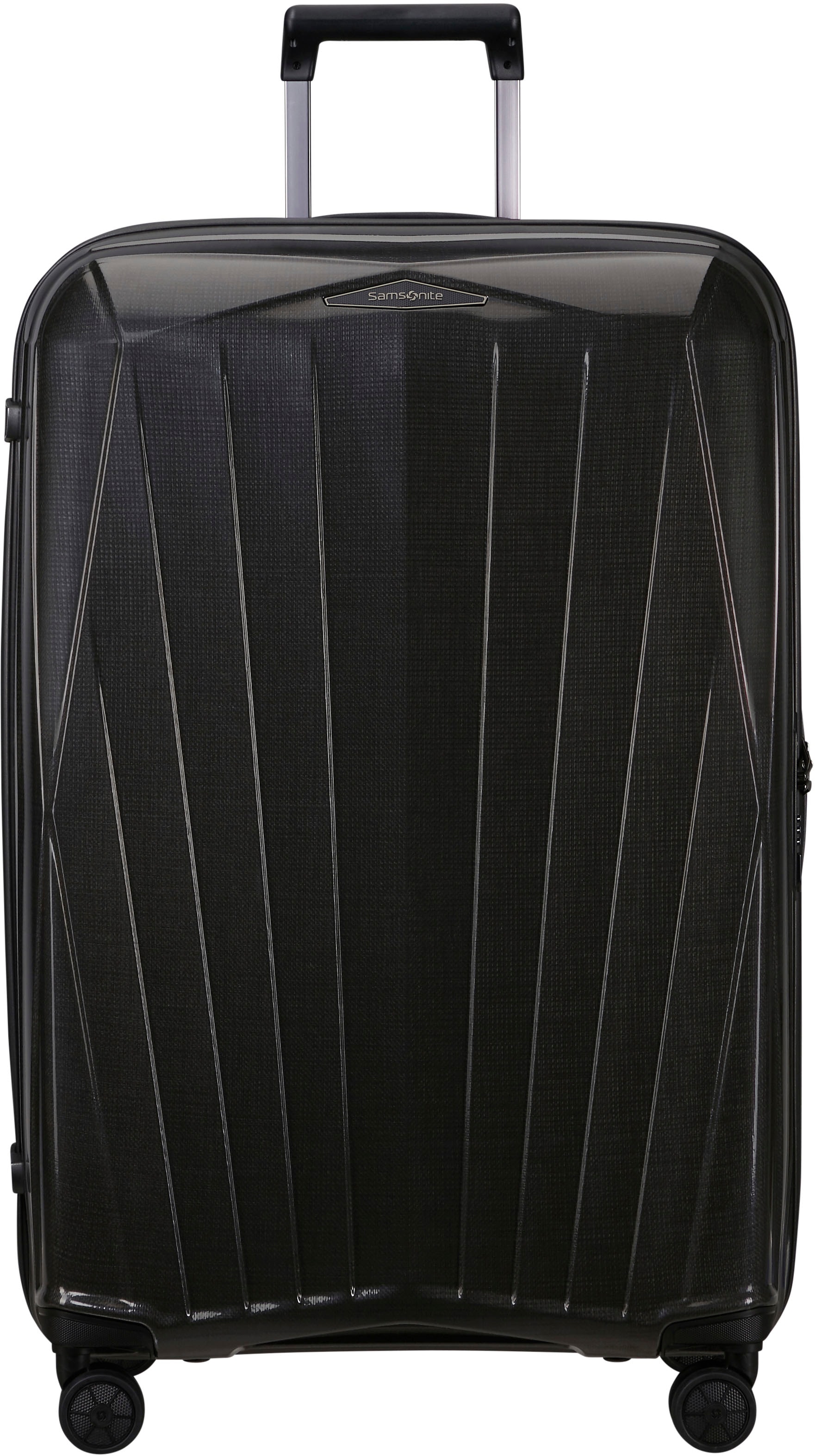 Samsonite Hartschalen-Trolley "MAJOR-LITE, black, 77 cm", 4 St. Rollen, Reisekoffer Aufgabegepäck Großer-Koffer Made in 