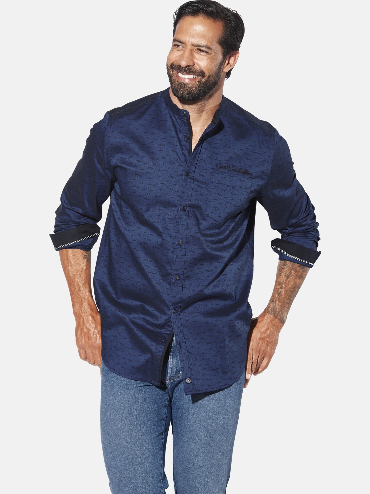 Jan Vanderstorm Langarmhemd "Hemd LEIFBJORN" günstig online kaufen