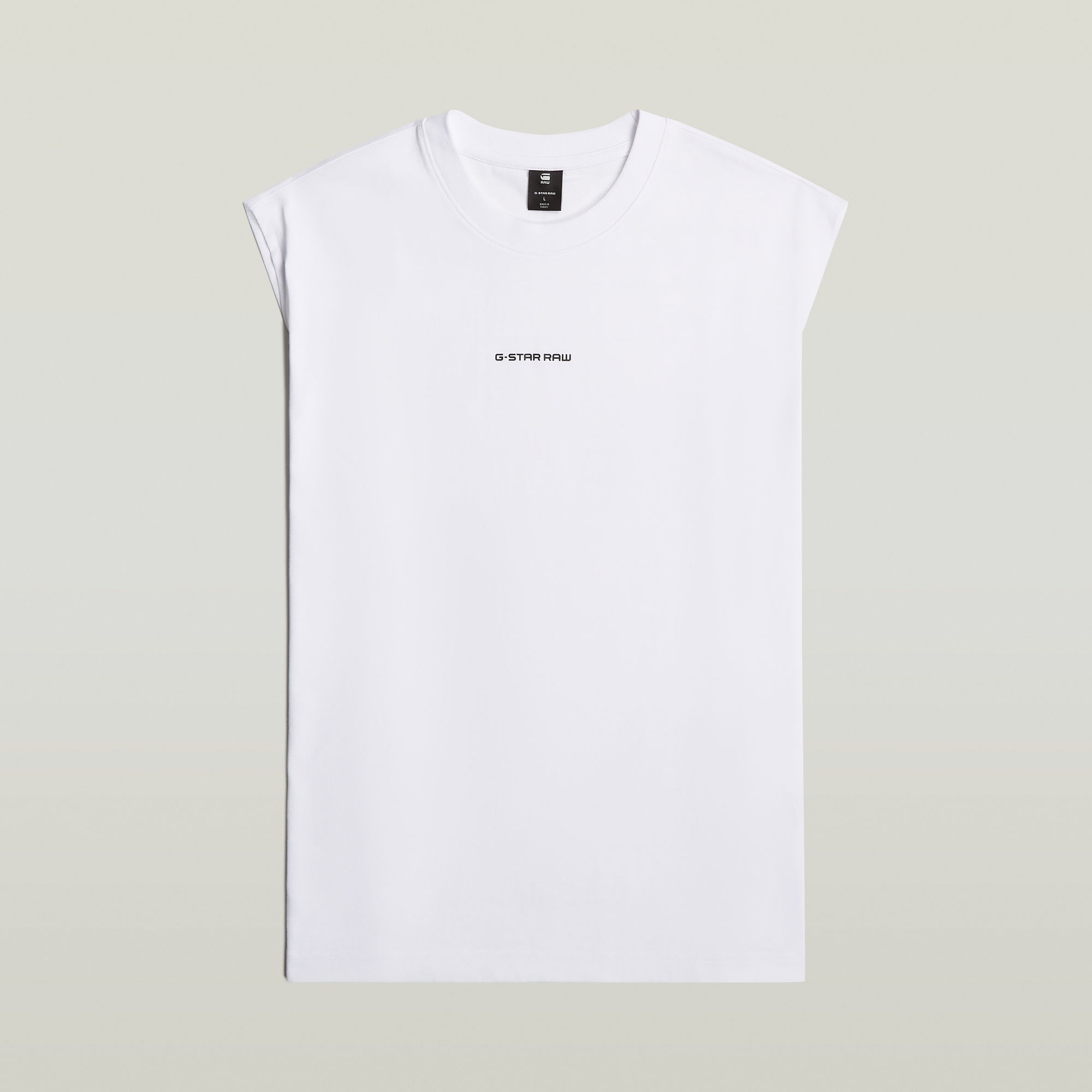 G-STAR Rundhalsshirt »Boxy« ärmellos, Logoschriftzug