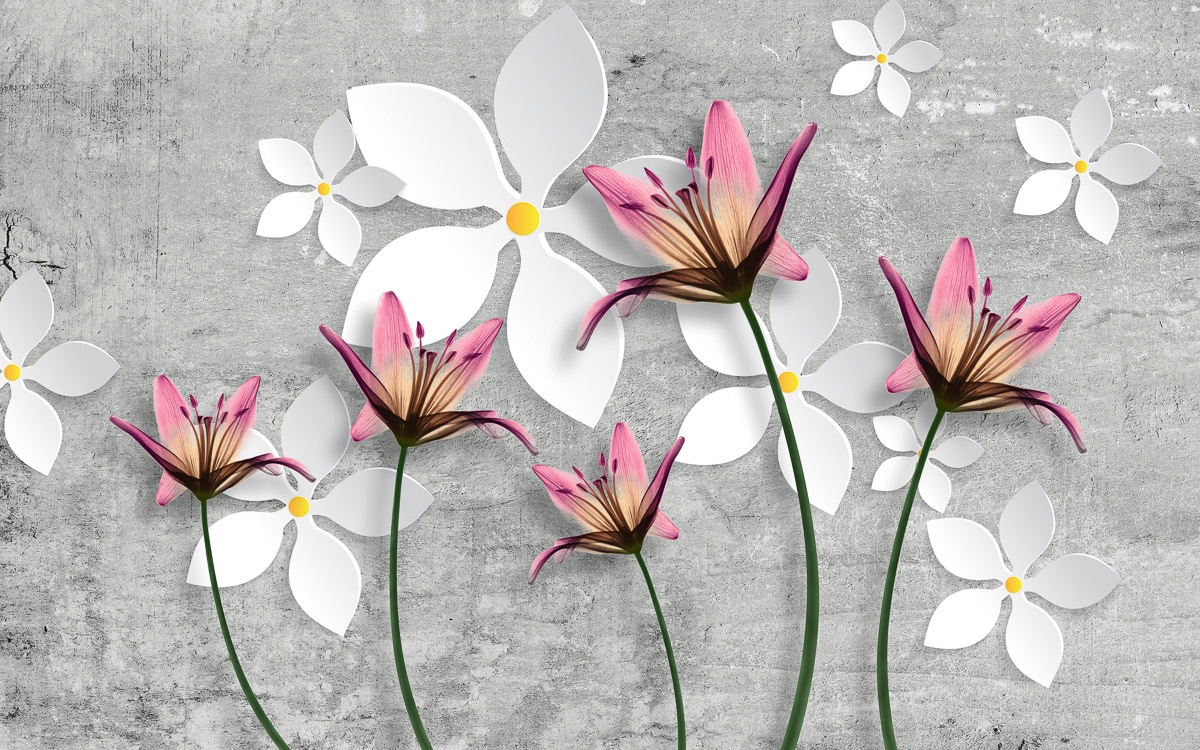 Papermoon "Muster mit Blumen"