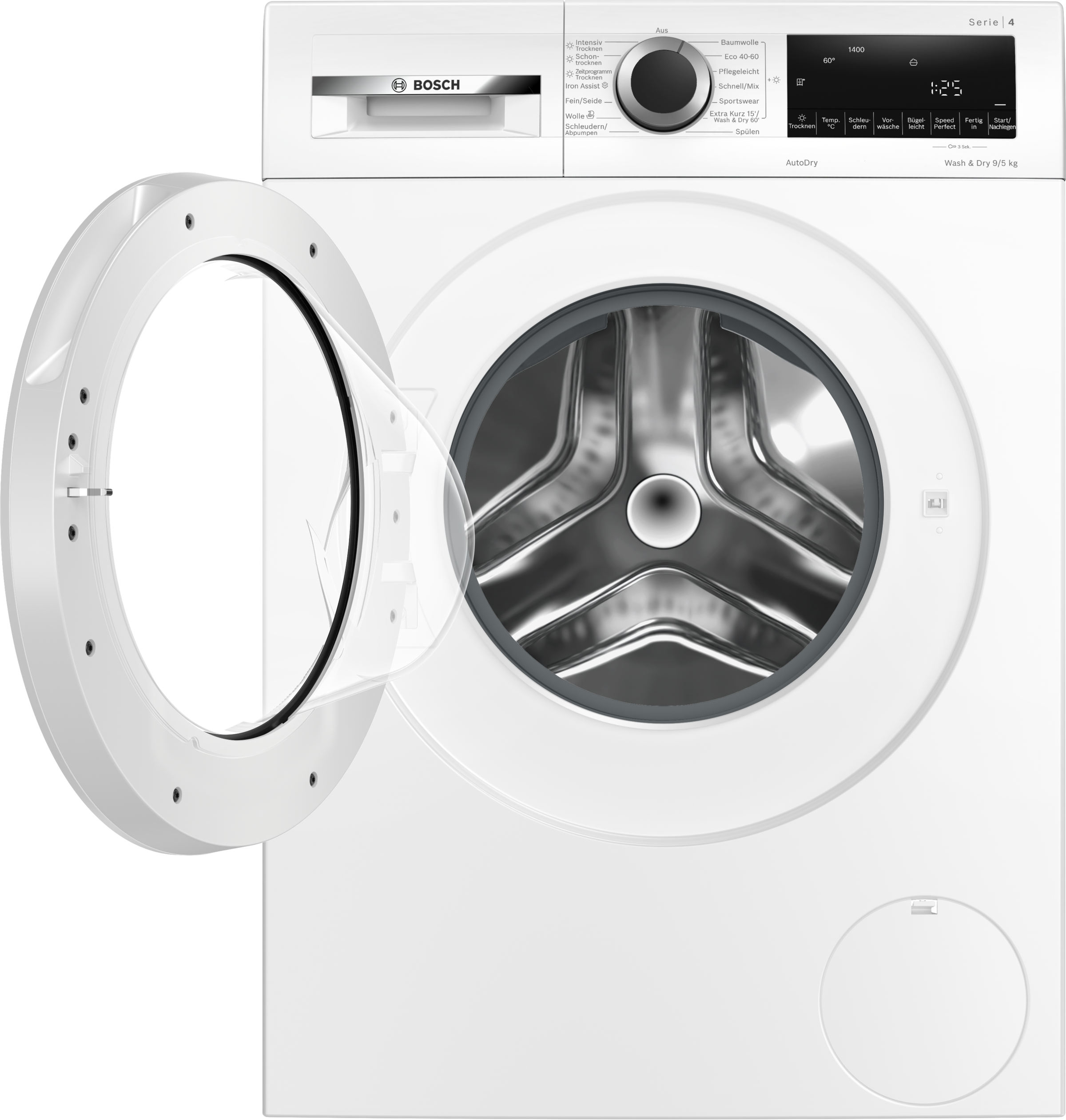BOSCH Waschtrockner "WNA13441" Serie 4 9 kg /5 kg 70 dB(A)