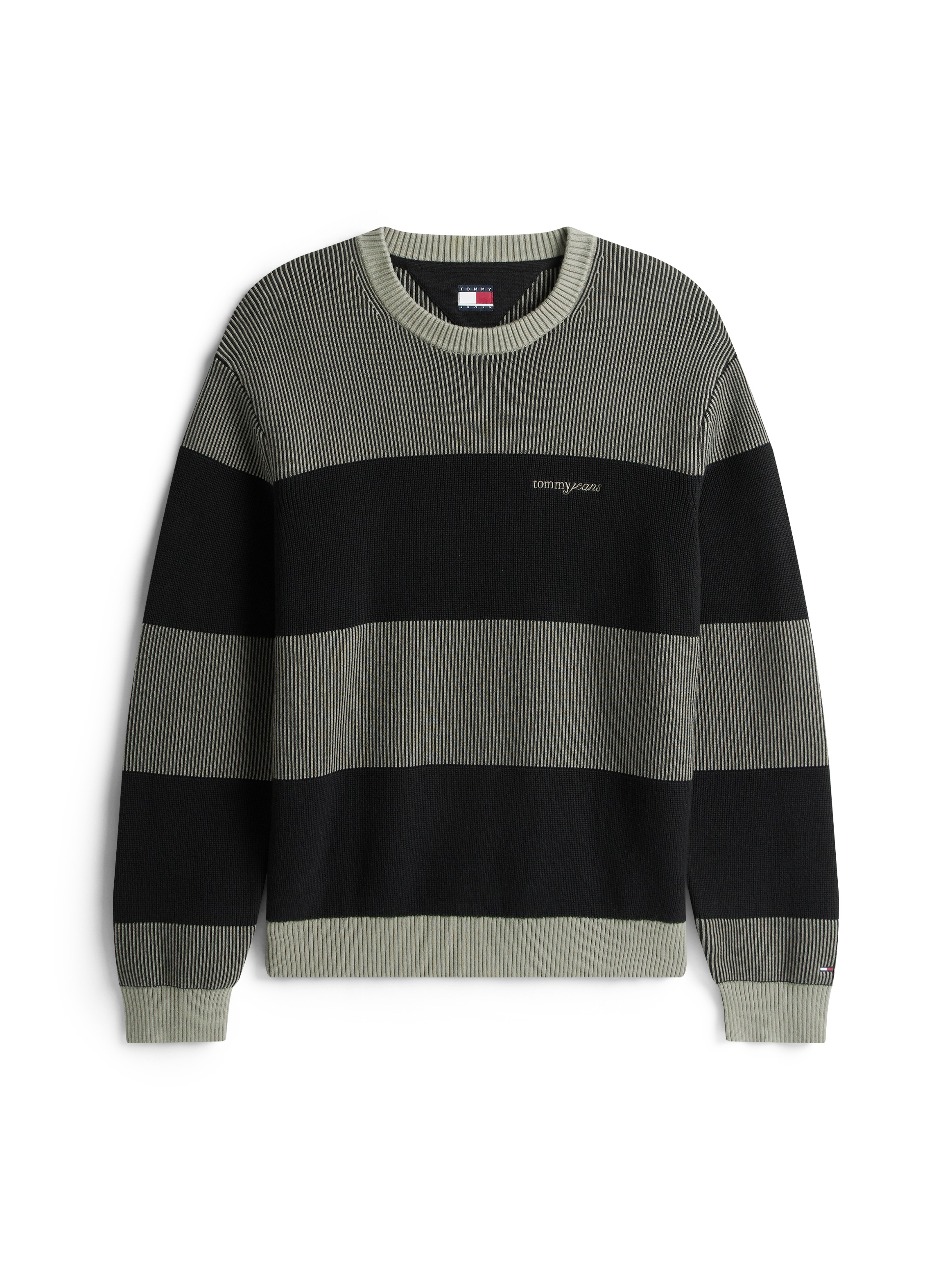 Tommy Jeans Sweatshirt »SCRIPT SWEAT«, Regular fit mit Rundhalsausschnitt
