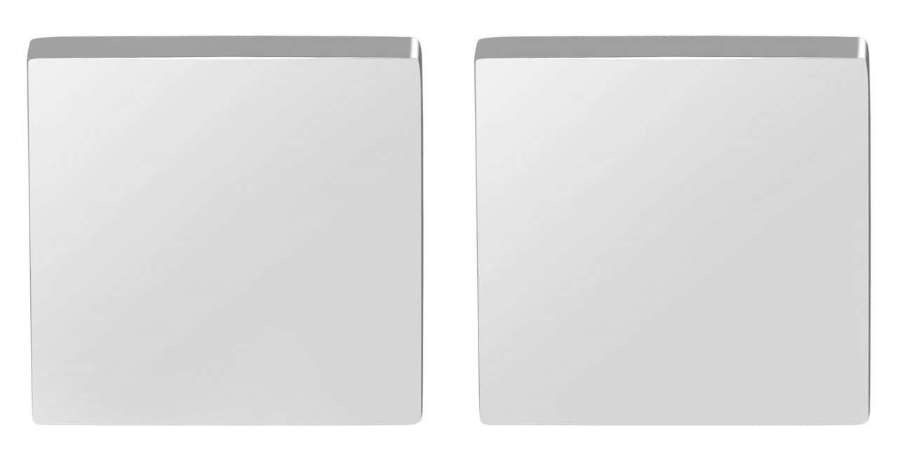 Adelia´s Paar Ohrhänger »Unisex Ohrstecker aus poliertem Edelstahl«