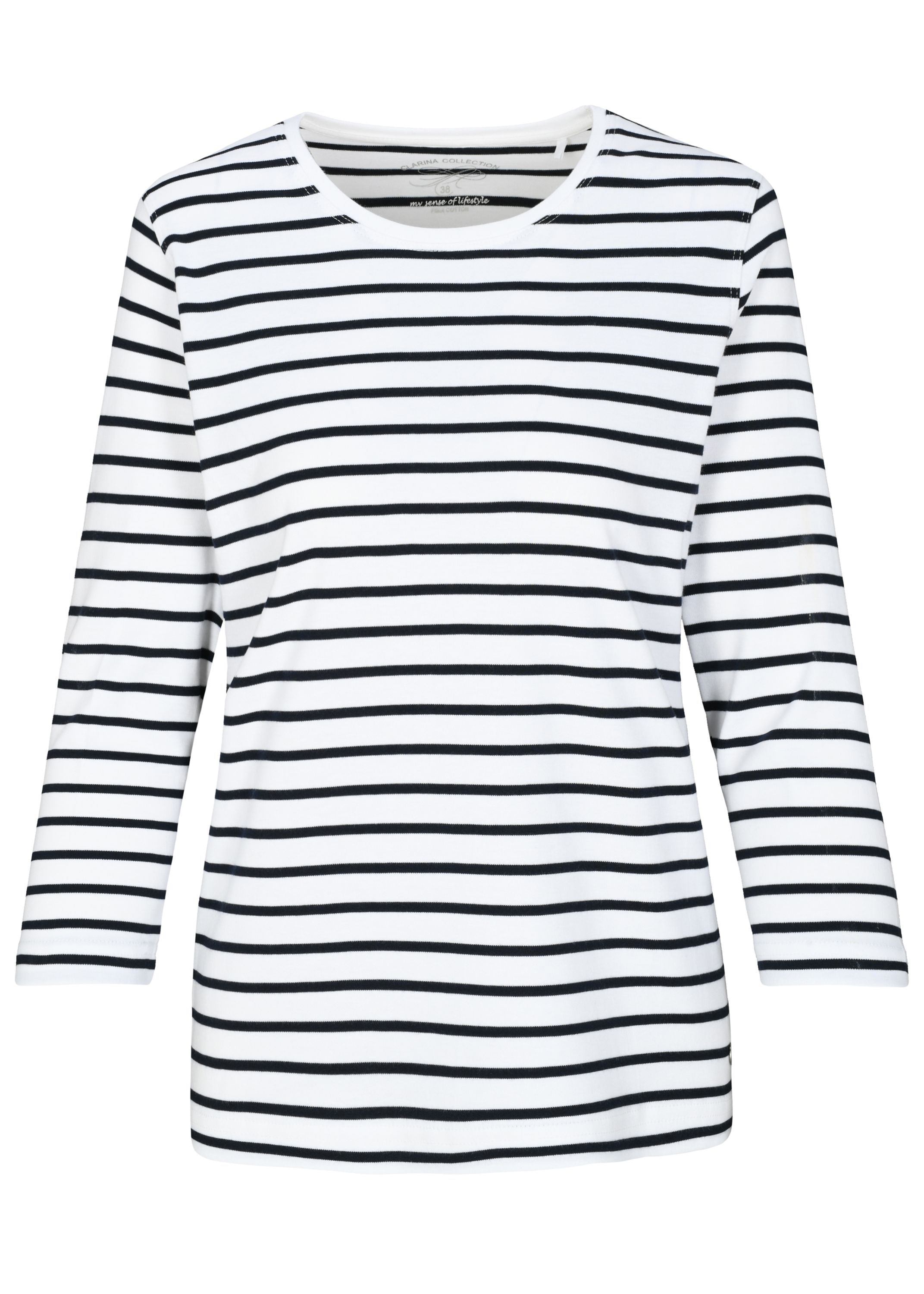 Clarina Rundhalsshirt "NICOLE" Pima Cotton Interlock