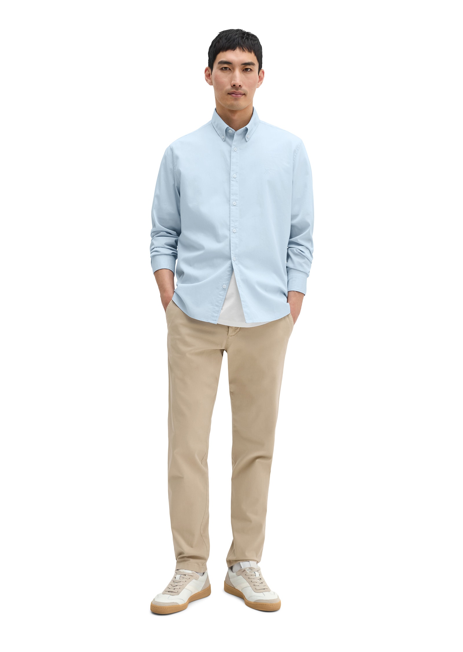 Marc O'Polo Langarmhemd »aus Bio-Baumwolle«