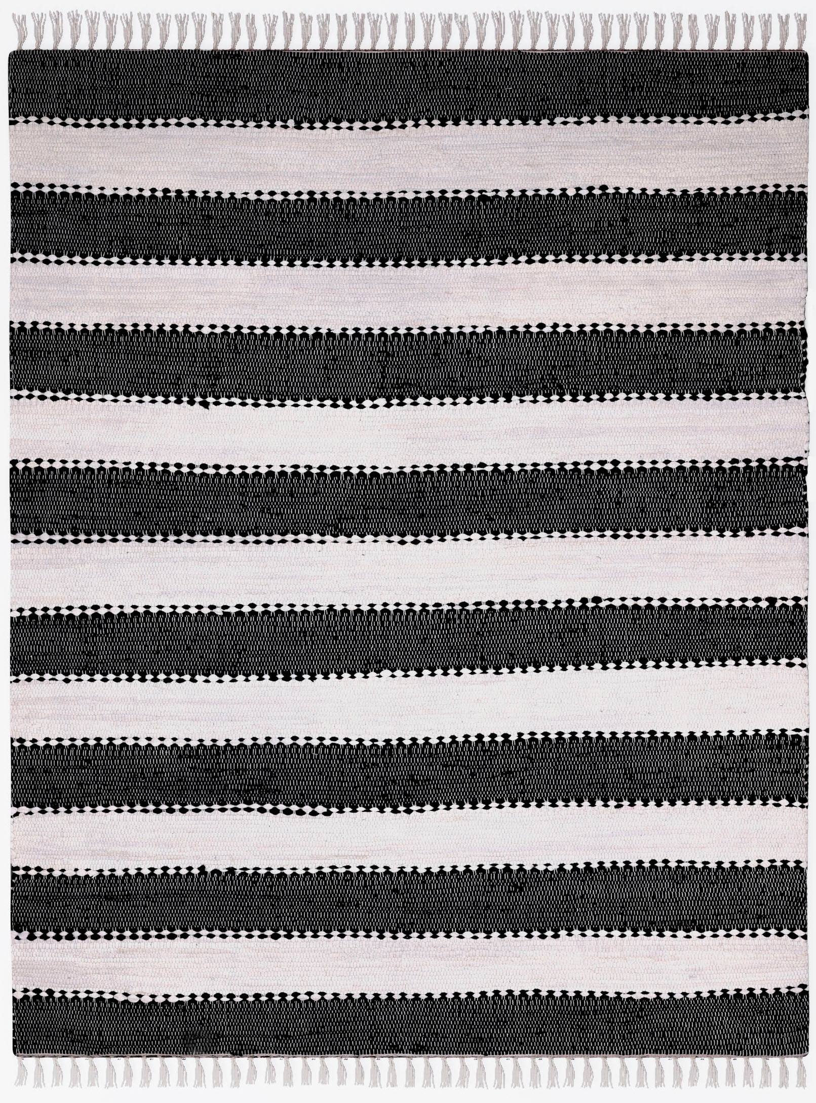 OTTO home Teppich "Benja" rechteckig 10 mm Höhe Handweb Teppich, gestreift, günstig online kaufen