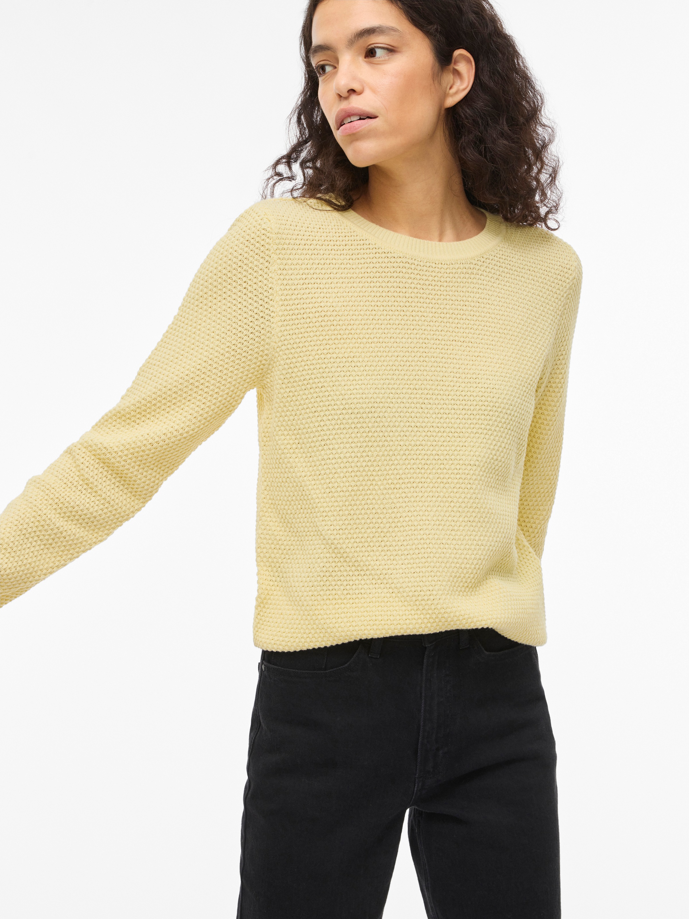 Vila Rundhalspullover "VIDALO O-NECK L/S KNIT TOP- NOOS" günstig online kaufen