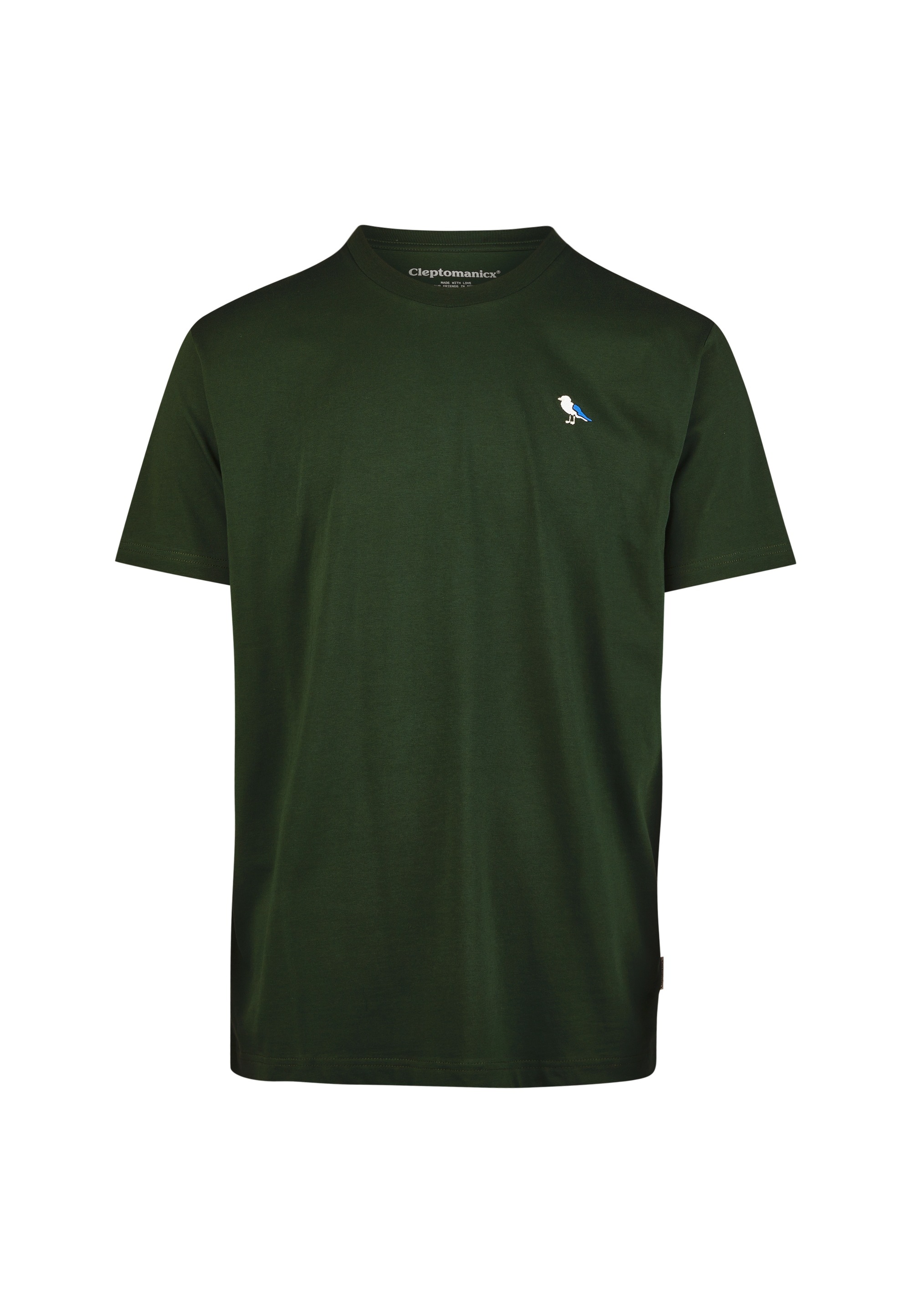 Thumbnail - Cleptomanicx T-Shirt "Embro Gull" 1 Stk. mit Gull-Stickerei