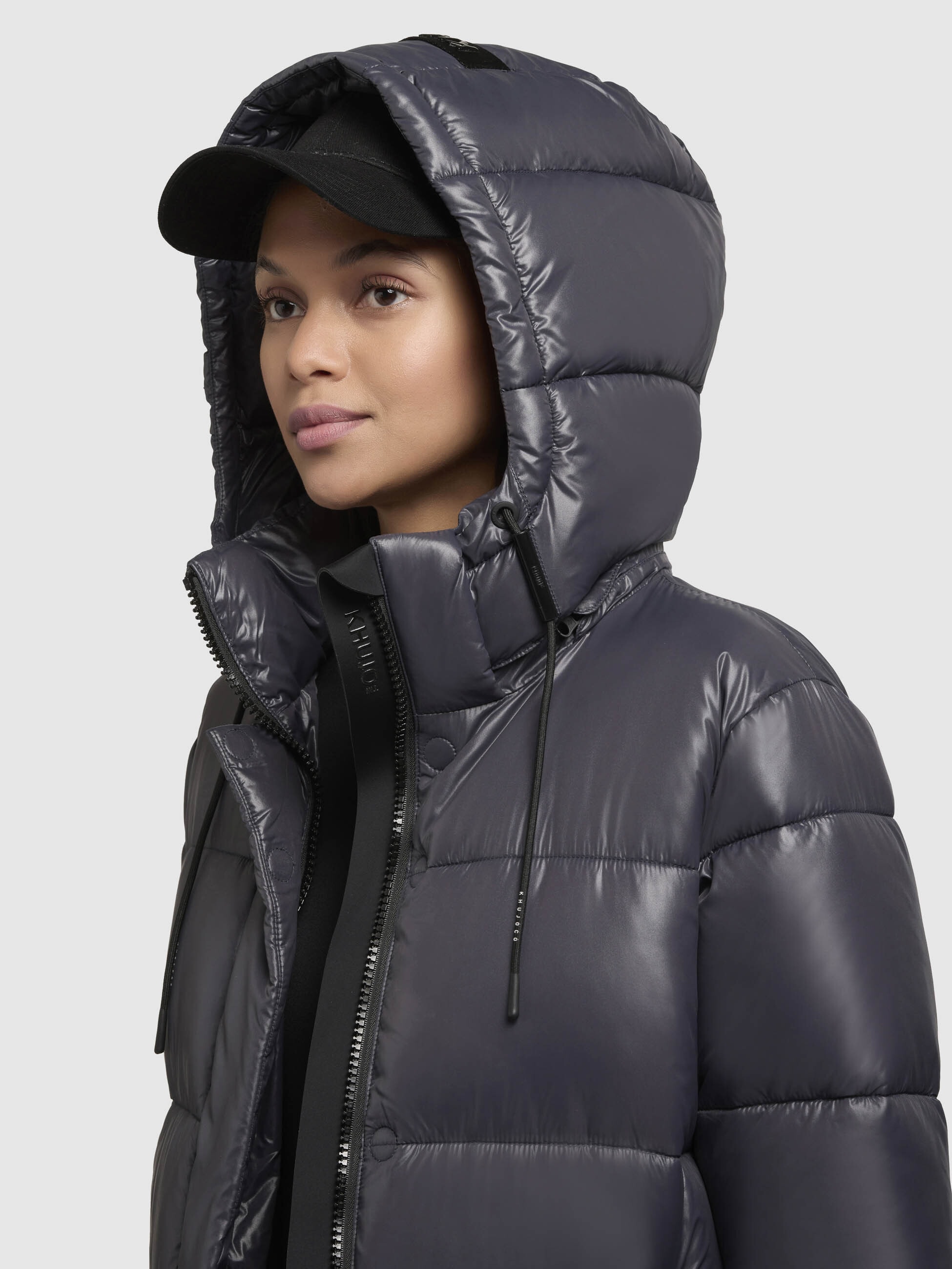 khujo Steppjacke »WORD3 SATIN«, mit Kapuze