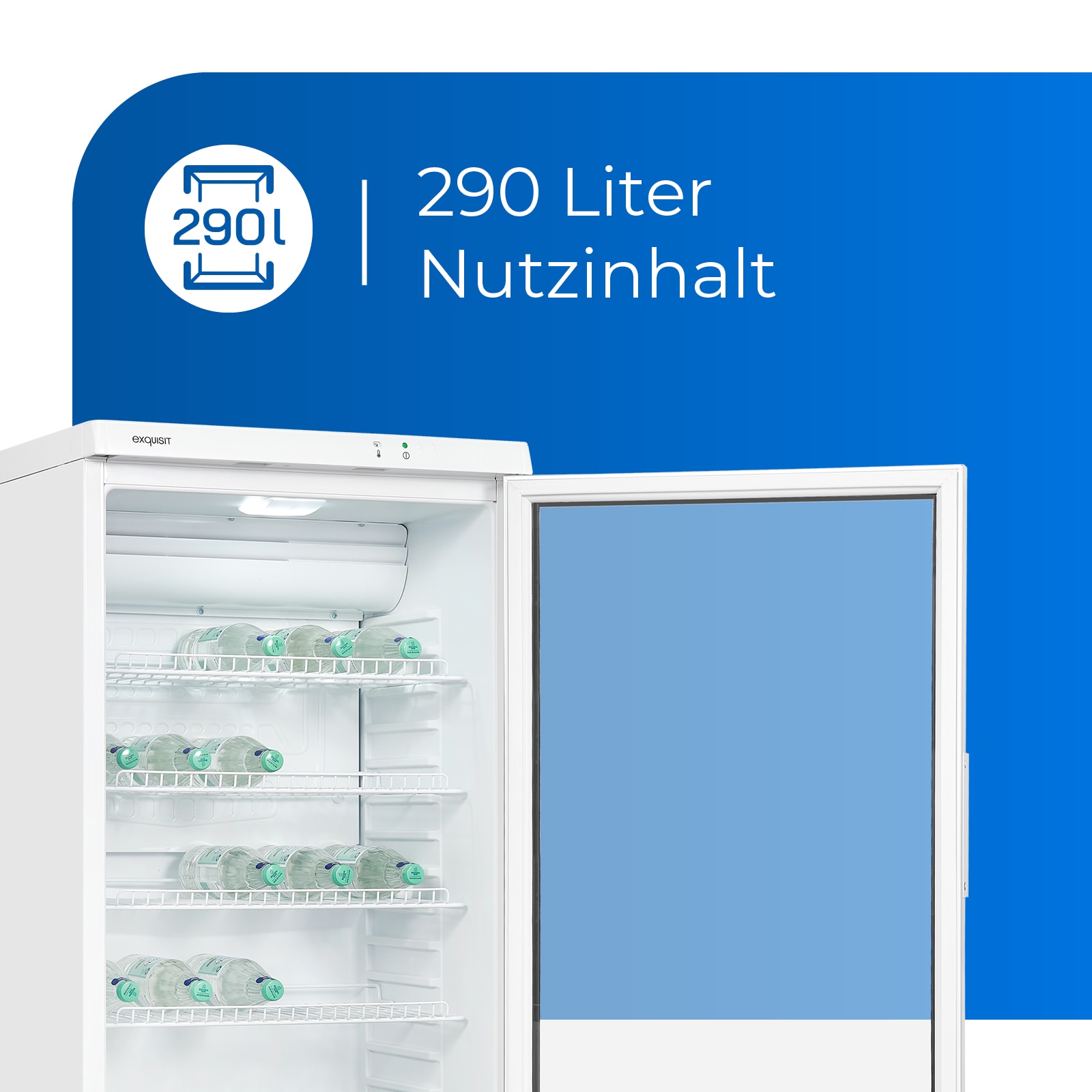 exquisit Getränkekühlschrank »GKS290-GT-280E weiss«